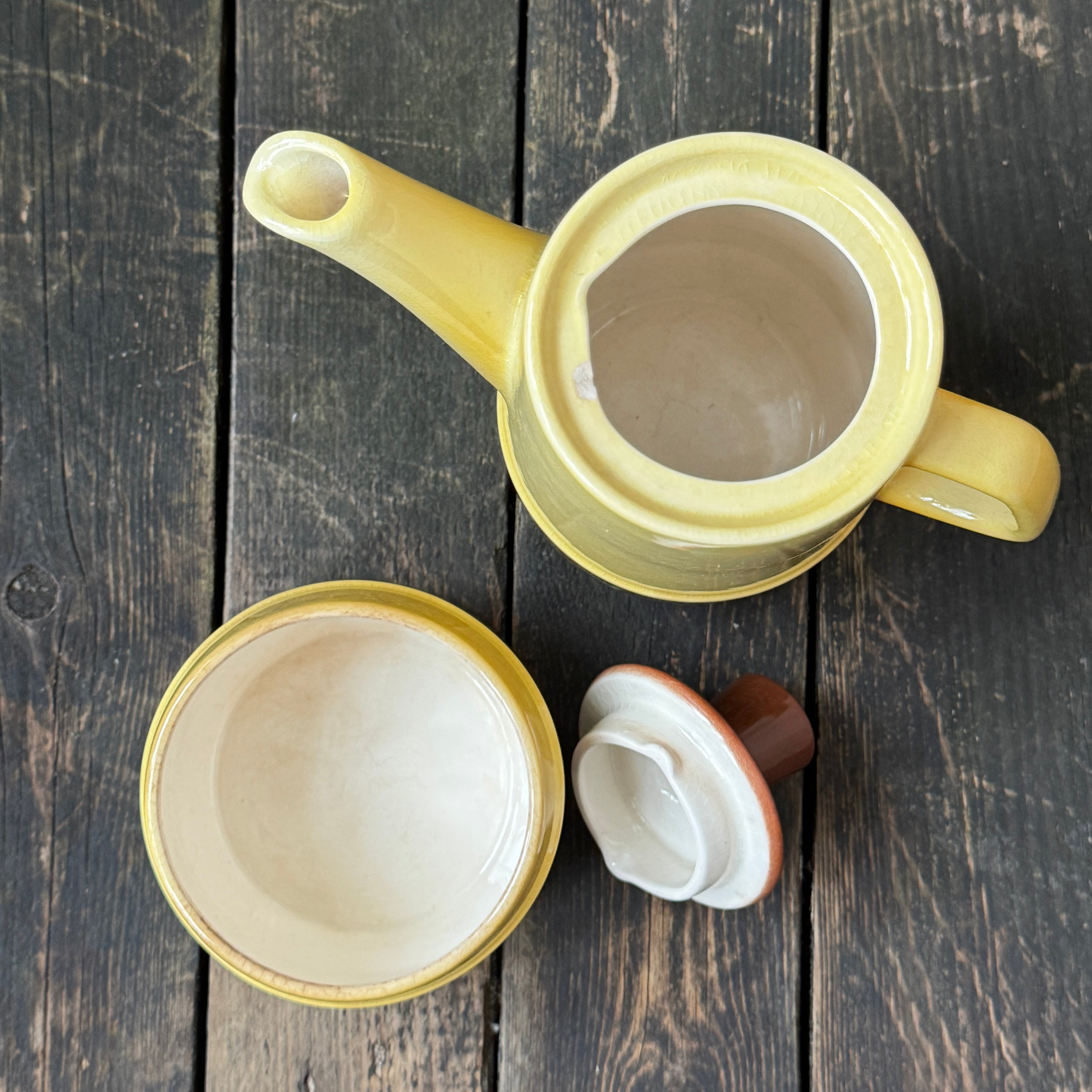Mid-Century Carlton Ware Ceramic Coffee Pot & Sugar Bowl Set