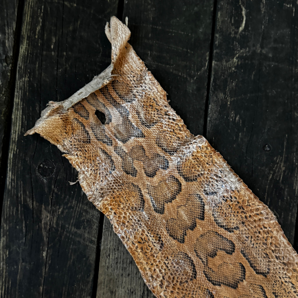 Snakeskin leather