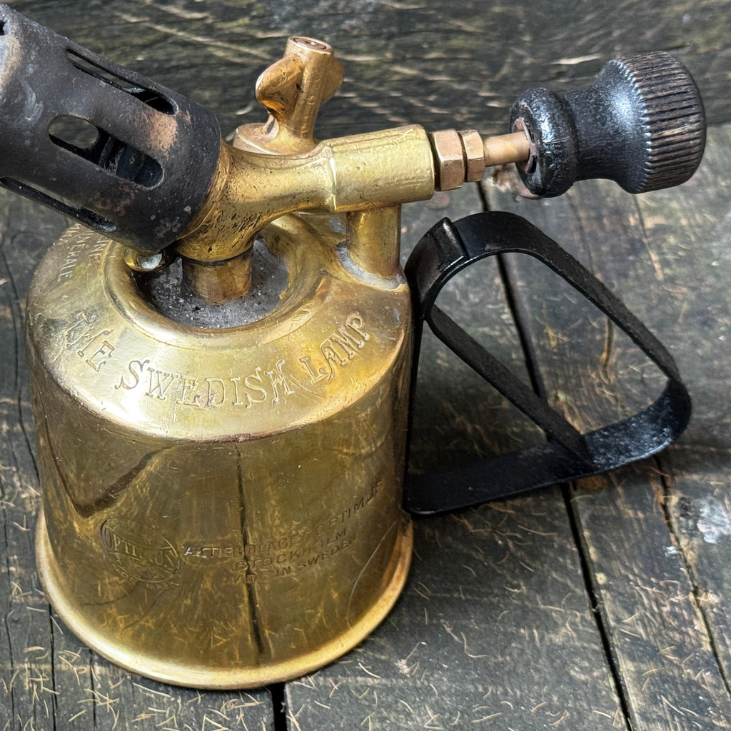 Optimus Swedish Lamp torch brass blowtorch, for benzoline fuel