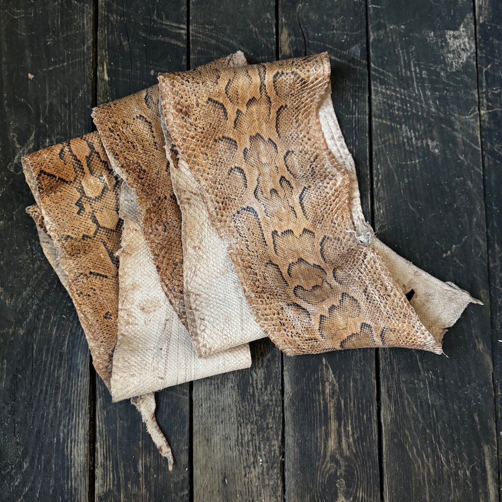 Snakeskin leather