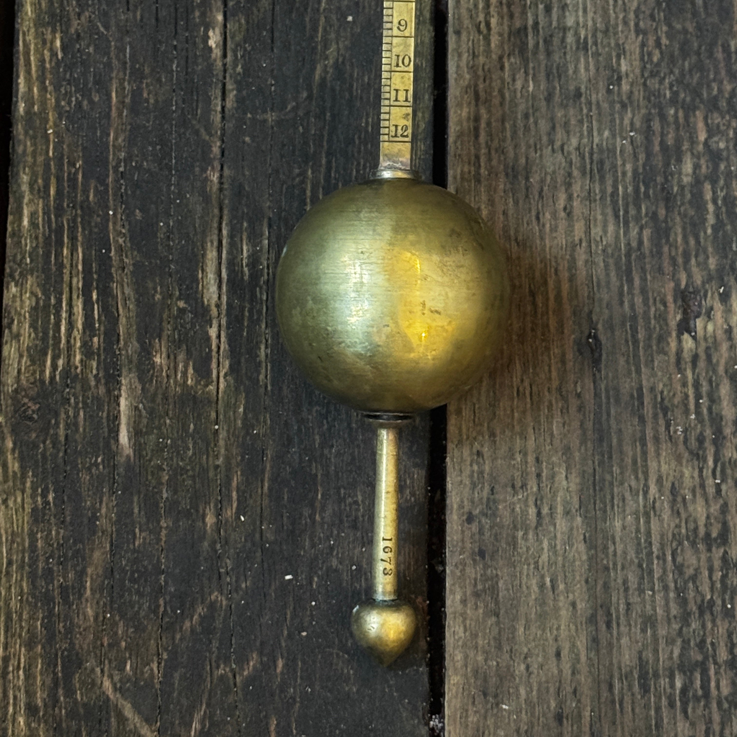 Early 1800s Sikes’ Hydrometer in Wooden and Bone Case