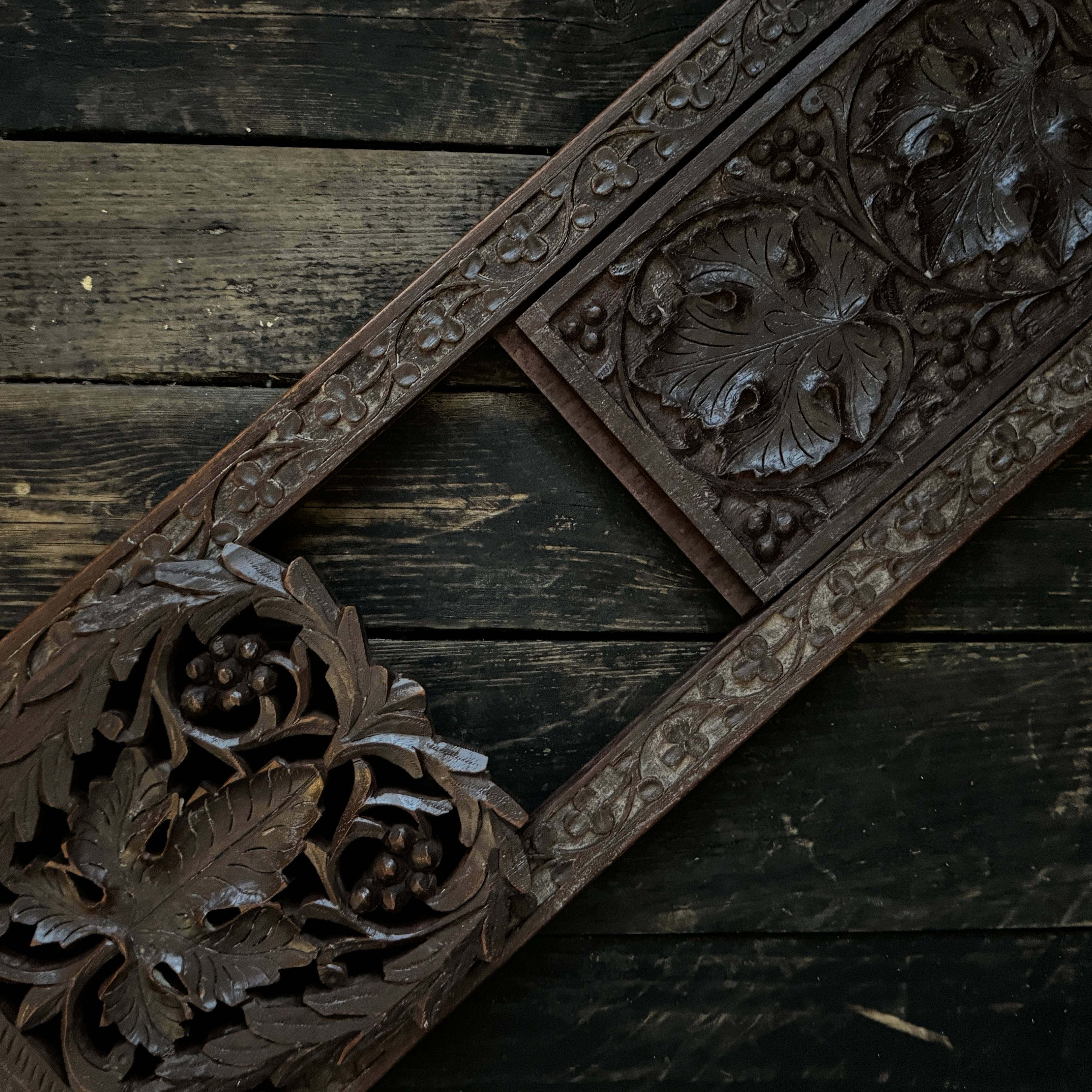 Hand-carved book slide