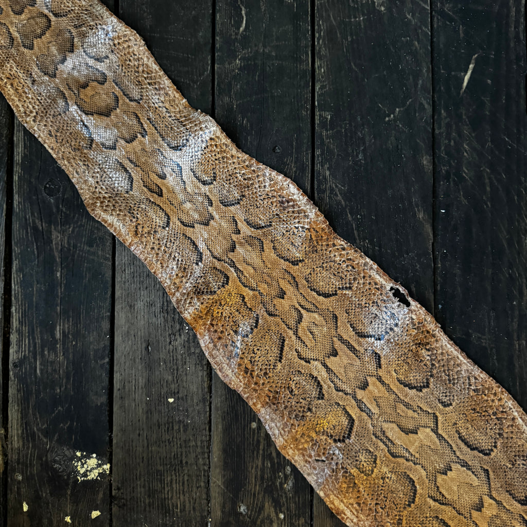 Snakeskin leather