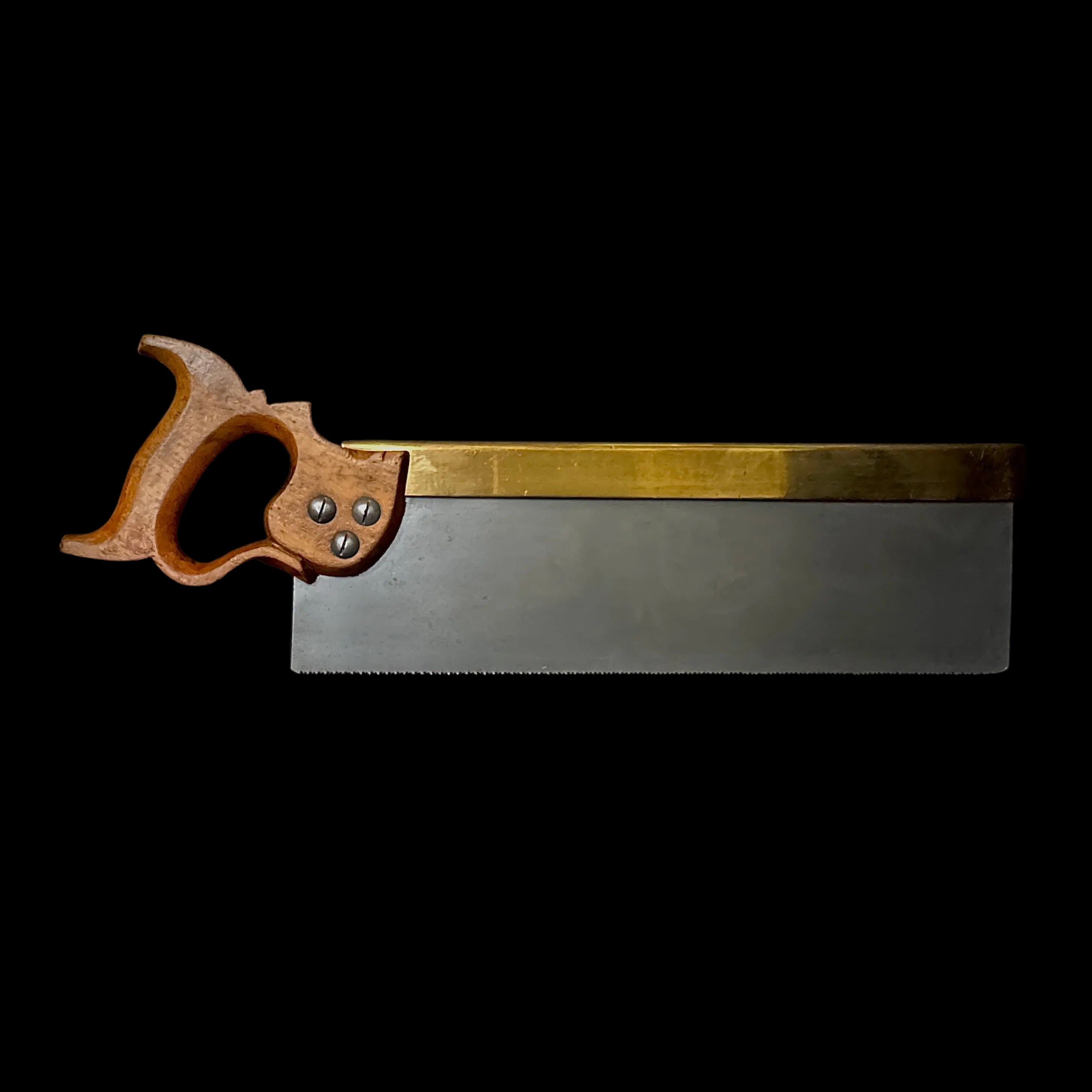 Brass-backed antique tenon saw