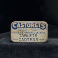 1920s tin, for Castorets chocolate flavoured laxative tablets