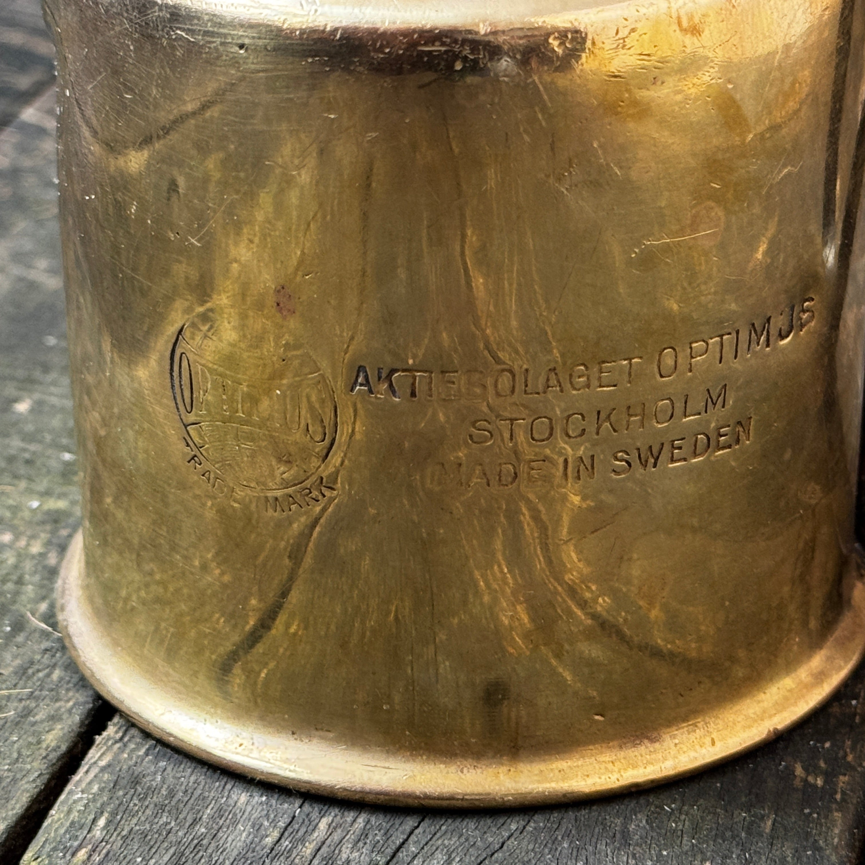 Optimus Swedish Lamp torch brass blowtorch, for benzoline fuel
