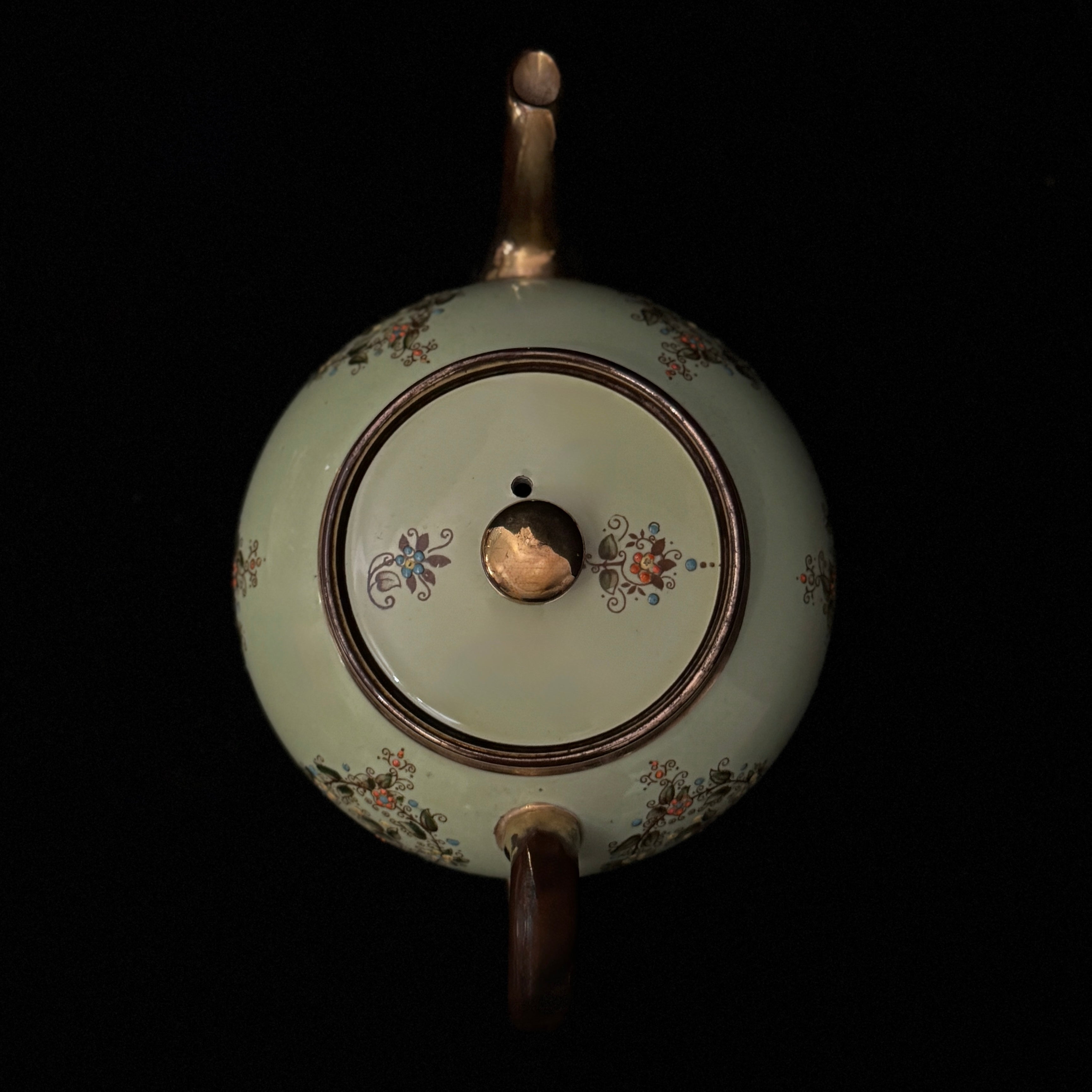 Hand-painted Staffordshire teapot