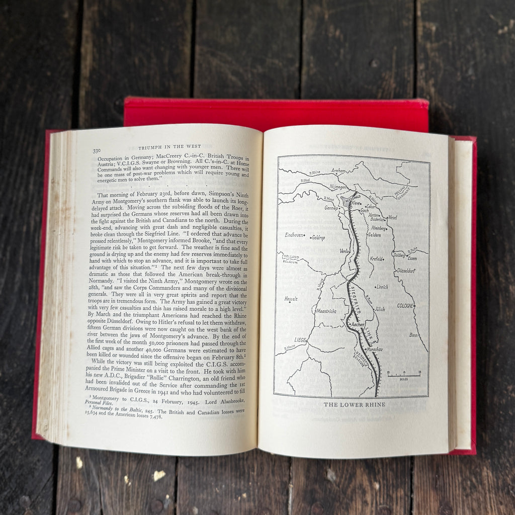 Arthur Bryant’s two-part volume on WWII, based on the diaries of Fields Marshall 1st Viscount Alanbrooke. Hardback edition.