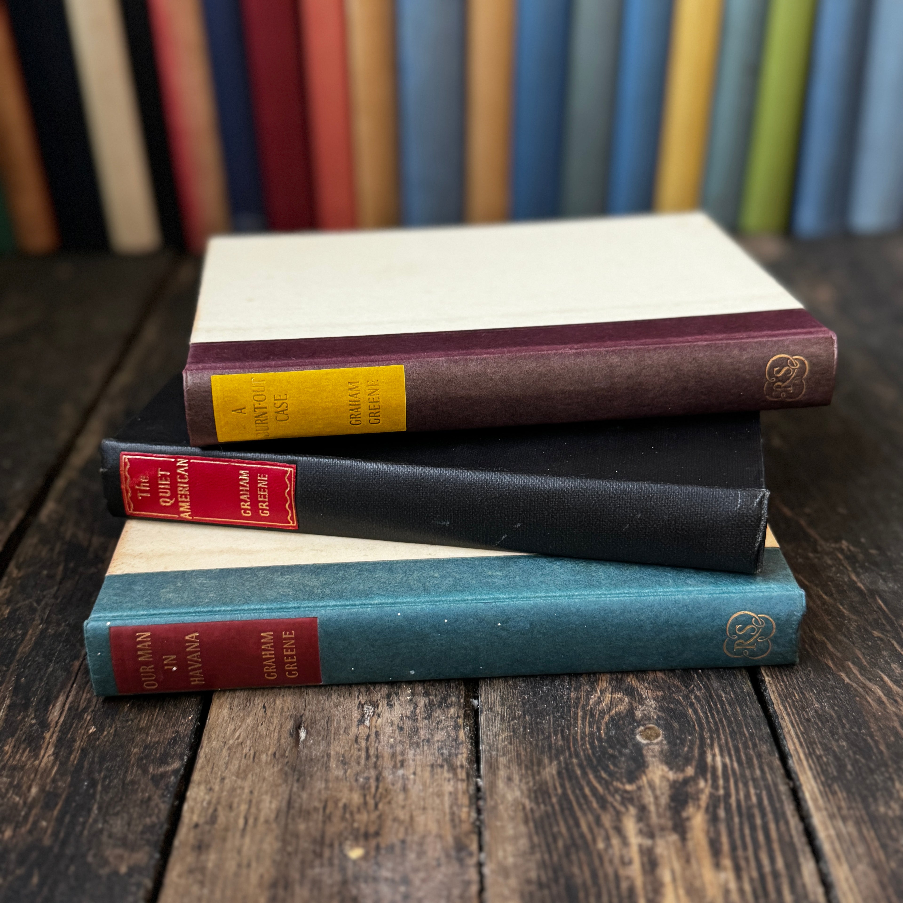 Three hardback Graham Greene novels, published 1950s-1960s