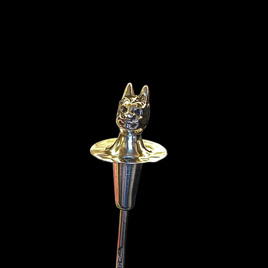 Solid silver Edwardian devil’s head cayenne / laudanum spoon
