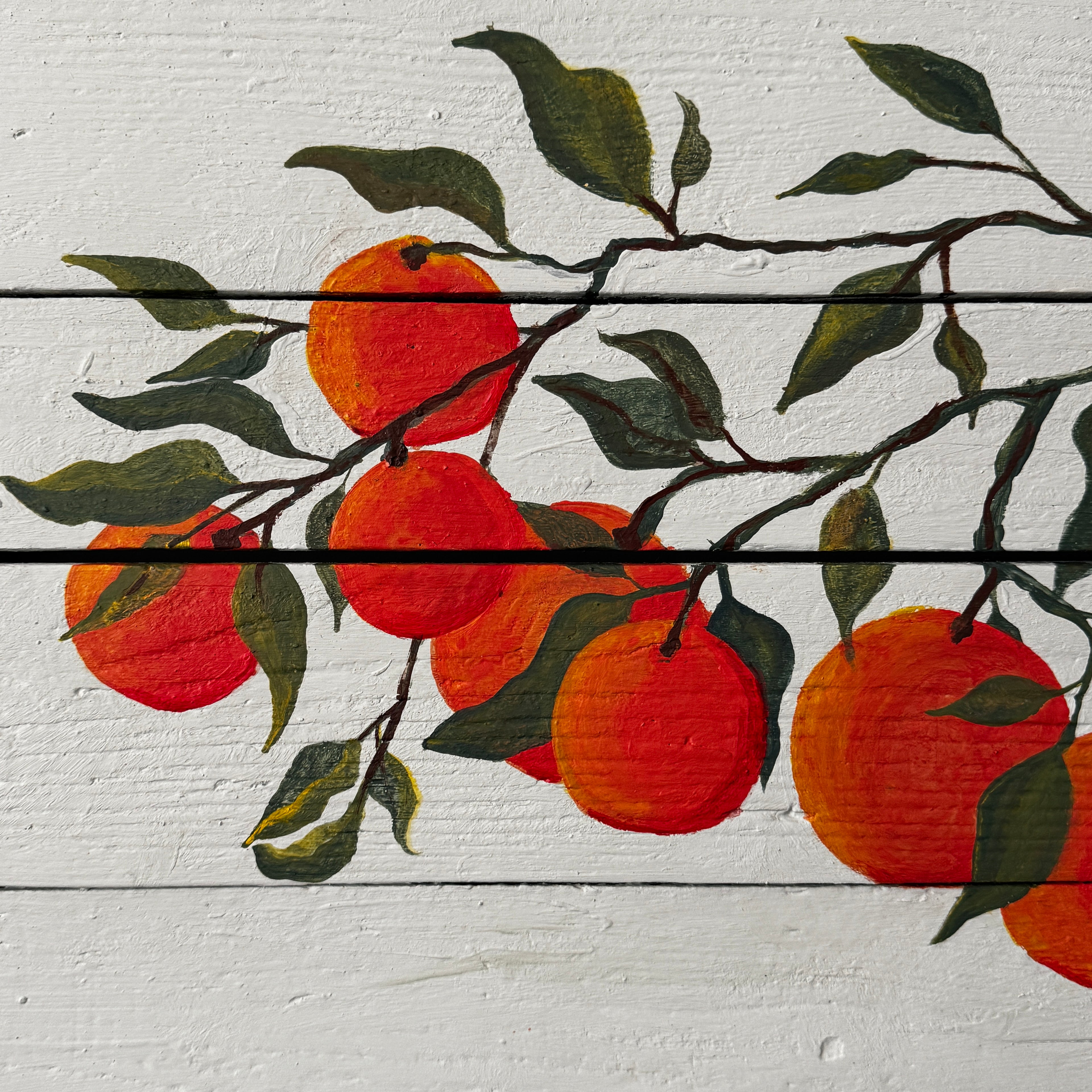 Spanish oranges / local market sign