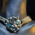 1990s multi-strand iron-grey choker by Nica
