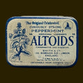 Attractive 1920s tin for UK Altoids in rare blue colour scheme