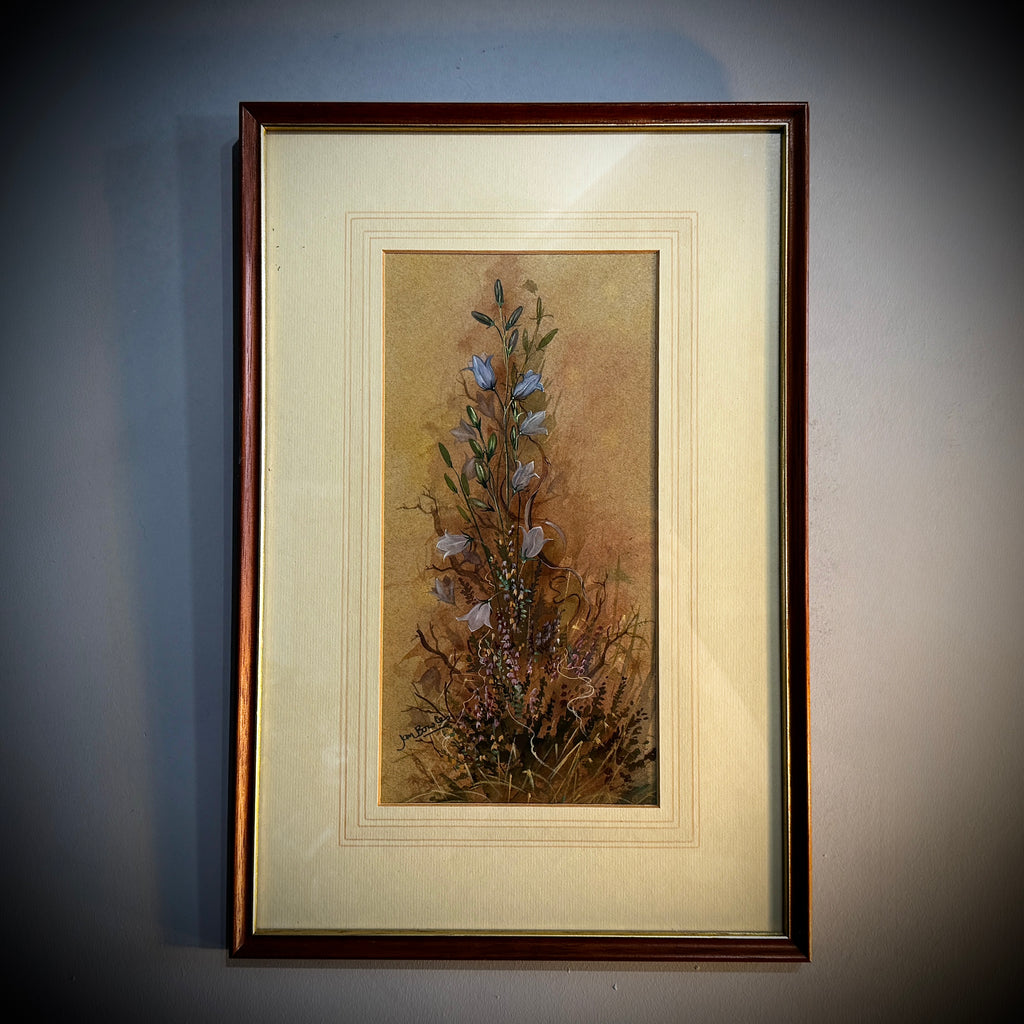 Jan Bowles (Artist) Original Framed Watercolour of Flowers