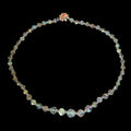 1950s Aurora Borealis single strand glass crystal necklace