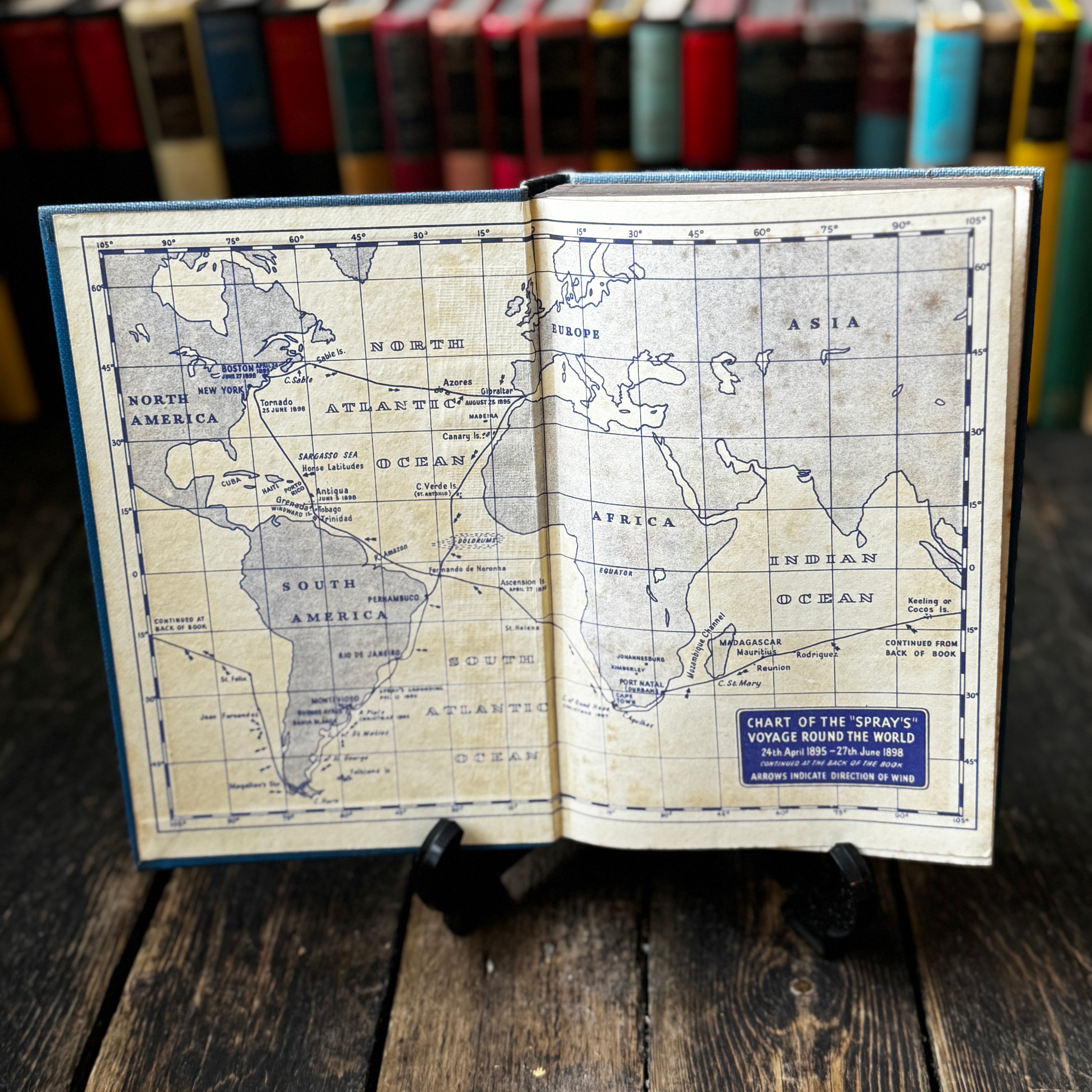 Mid twentieth-century books on the sea, set of four iconic titles in matching hard covers