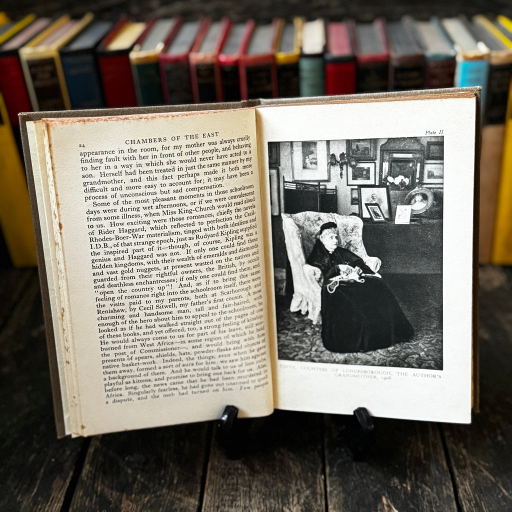 Osbert Sitwell’s complete autobiography, four volume hardcover set, praised by Orwell