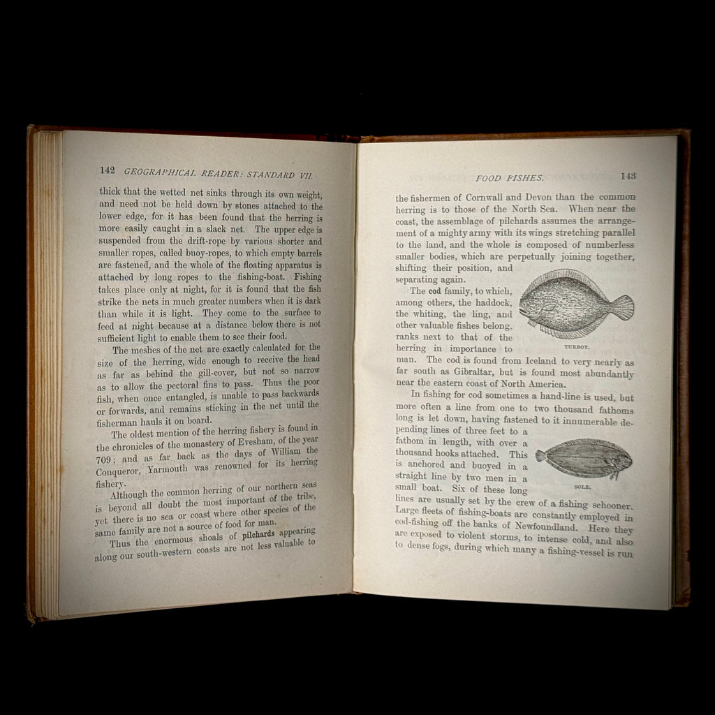 1890 edition of Longman's Geographical Reader VII on Oceans, Currents, Tides, etc.