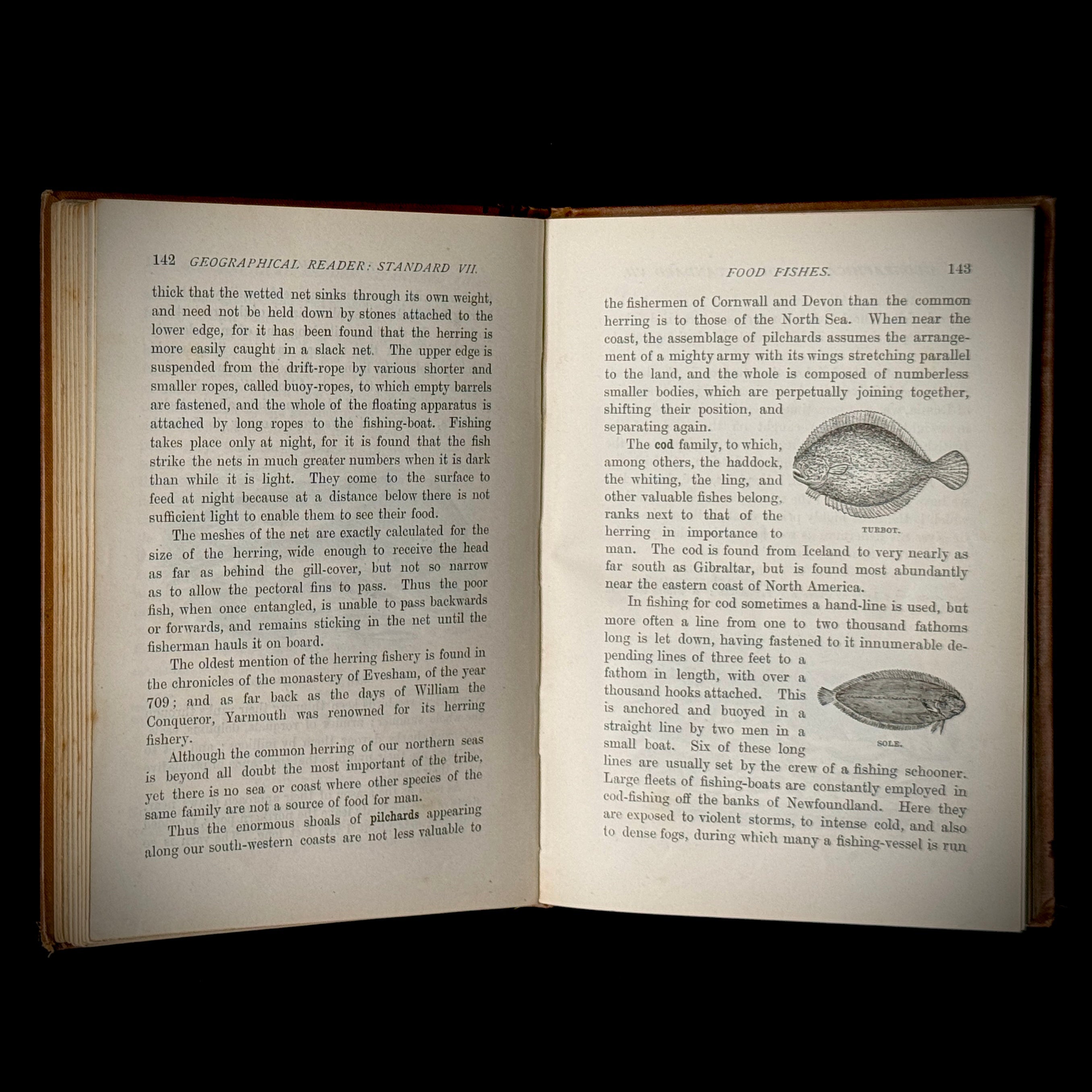 1890 edition of Longman's Geographical Reader VII on Oceans, Currents, Tides, etc.