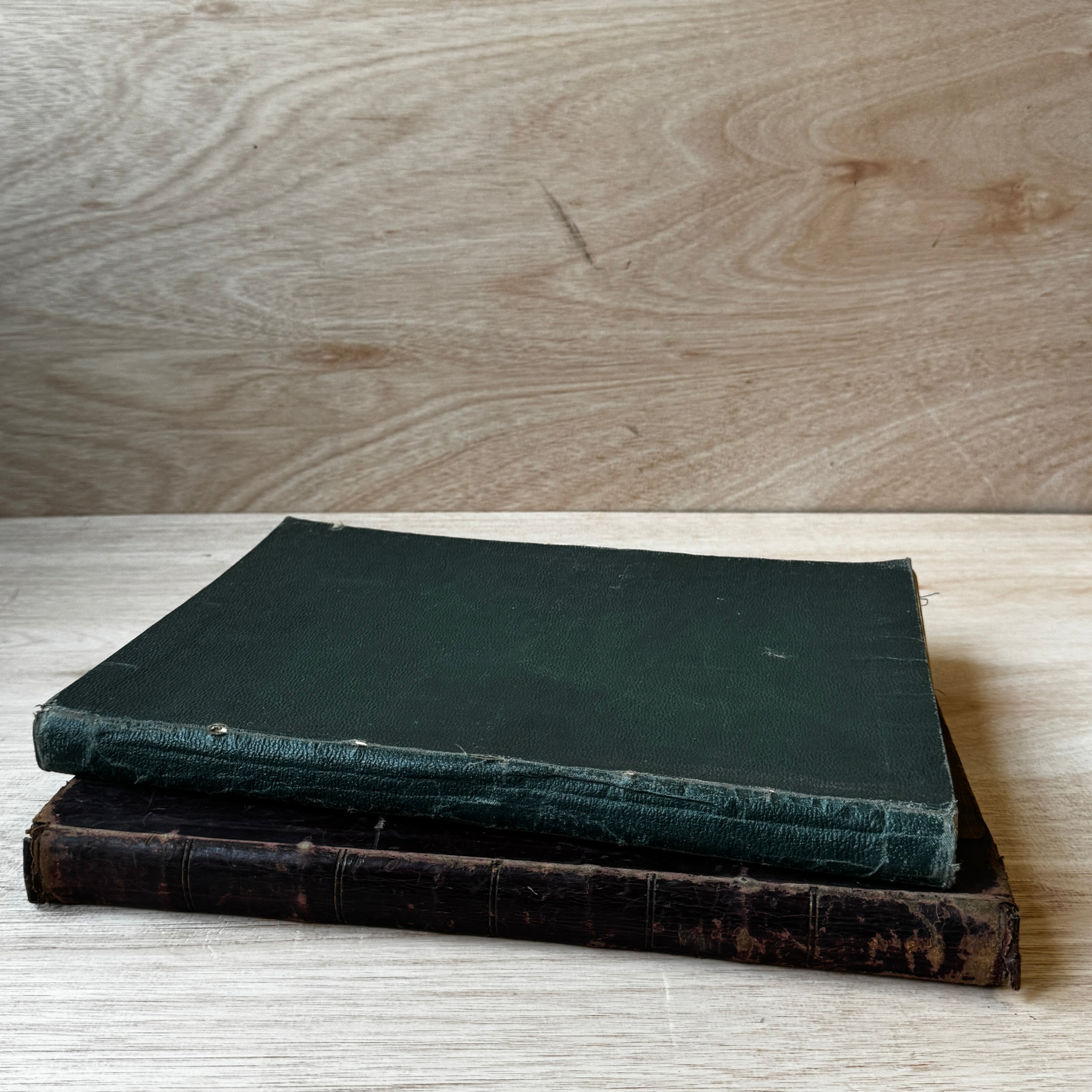Set of two early-mid 19th century music books compiled by hand, with some notes in pen and pencil. Unique and personal, with gorgeous colour images and covers amongst the scores.