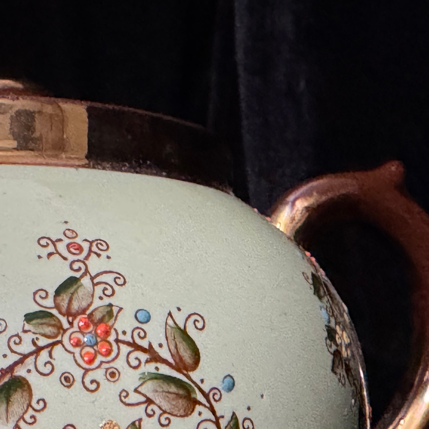 Hand-painted Staffordshire teapot