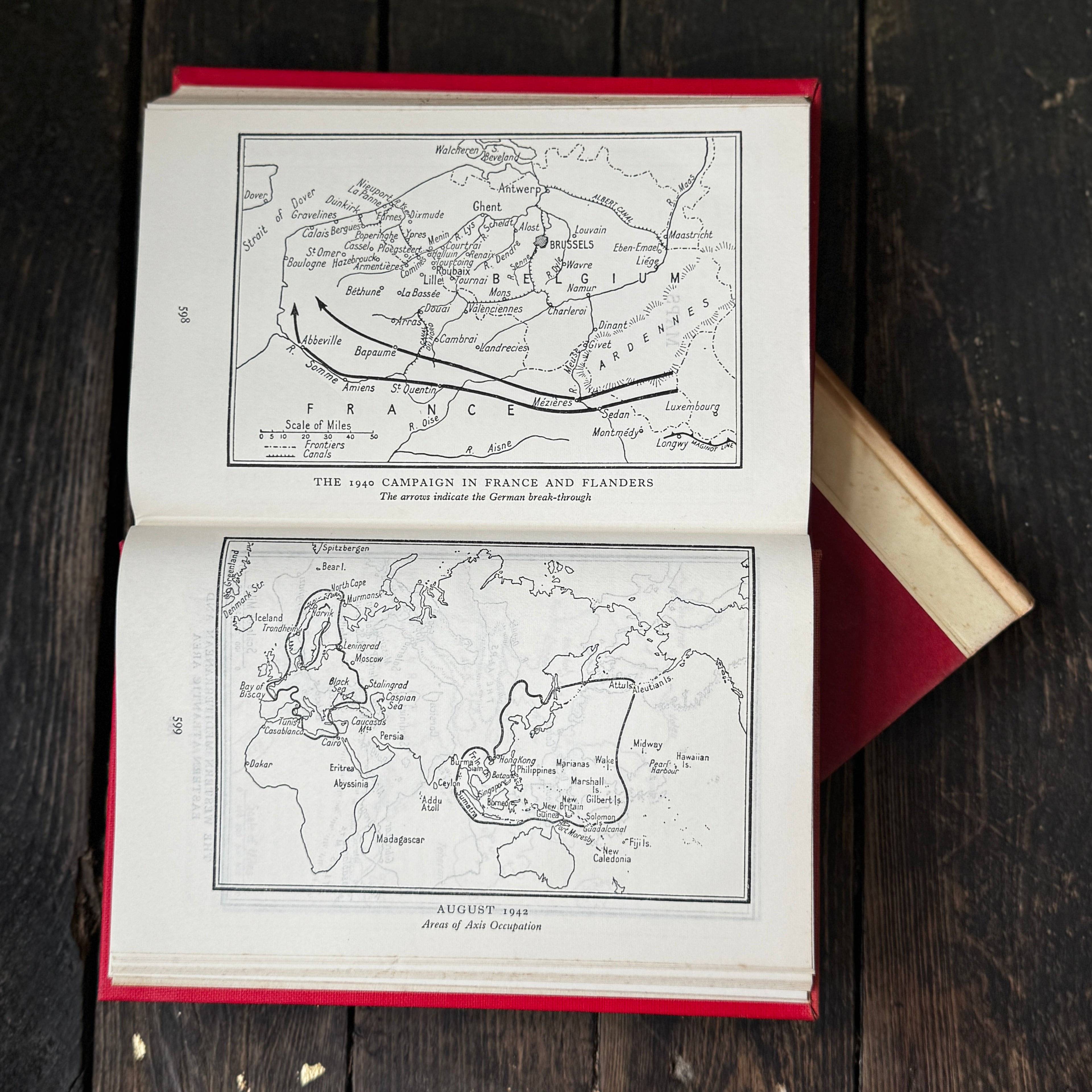 Arthur Bryant’s two-part volume on WWII, based on the diaries of Fields Marshall 1st Viscount Alanbrooke. Hardback edition.
