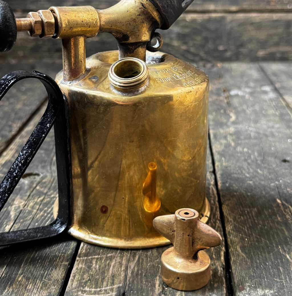 Optimus Swedish Lamp torch brass blowtorch, for benzoline fuel