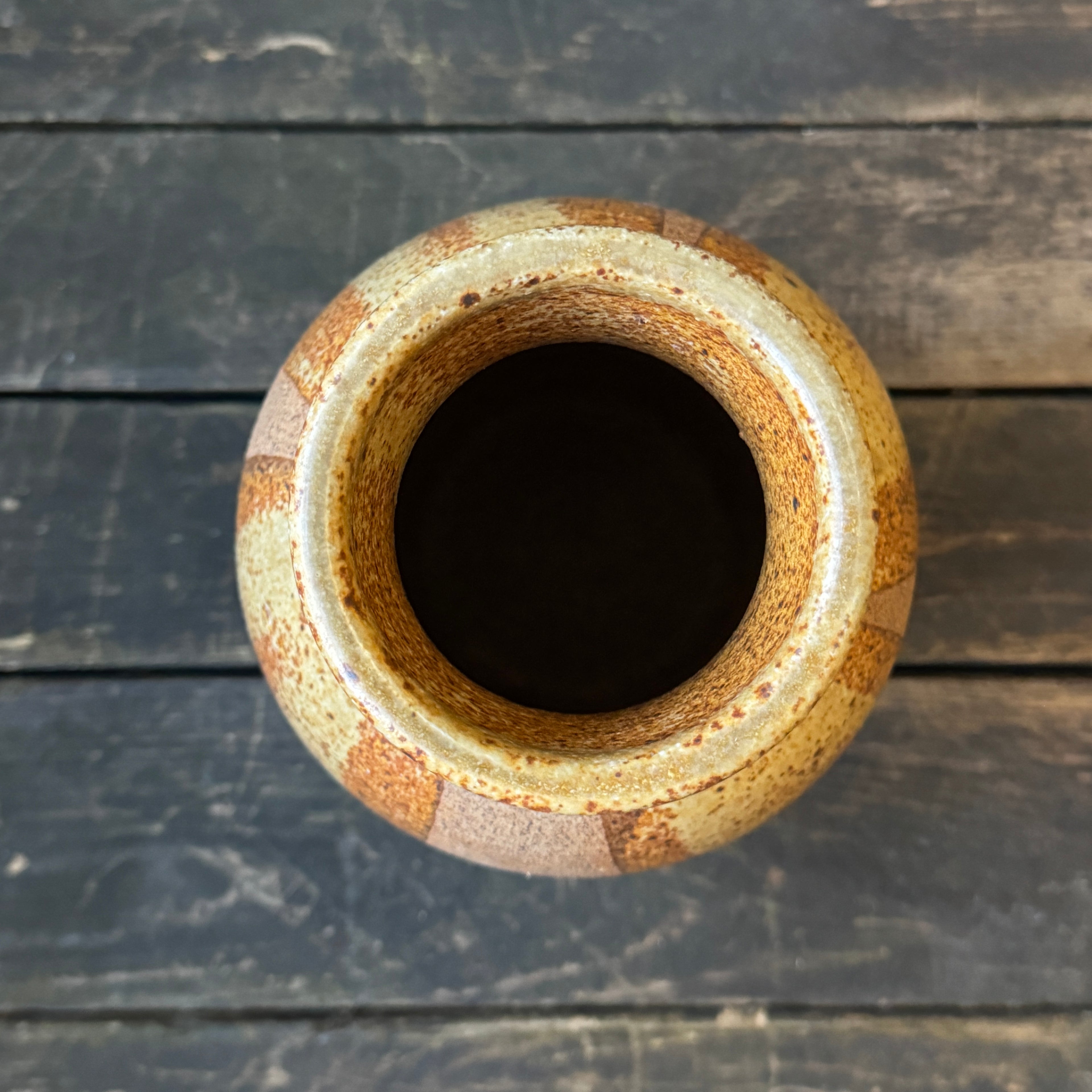 Mid-Century Glazed Vase - Style recalls the ‘Hot Lava’ West German wares of the 1960s