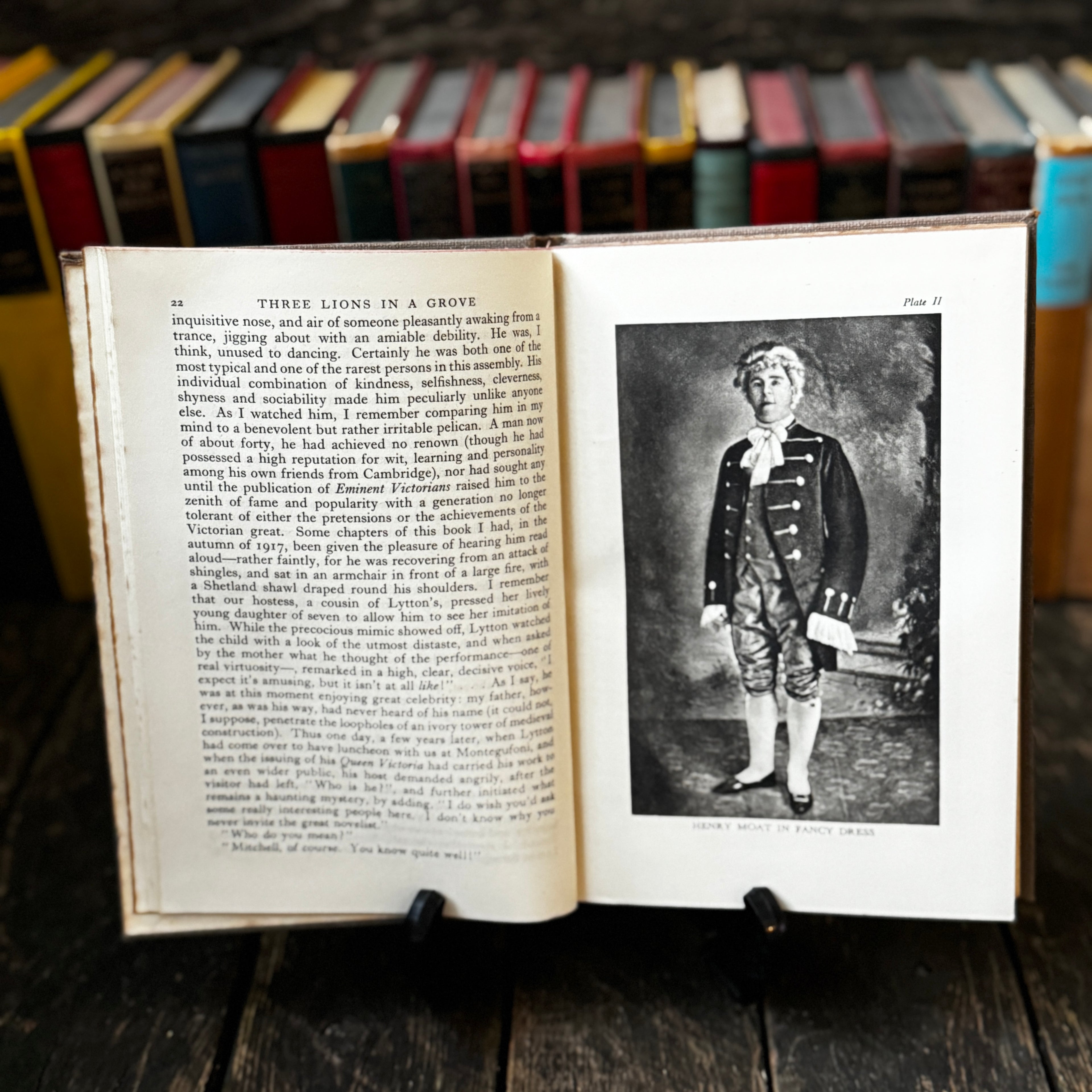 Osbert Sitwell’s complete autobiography, four volume hardcover set, praised by Orwell
