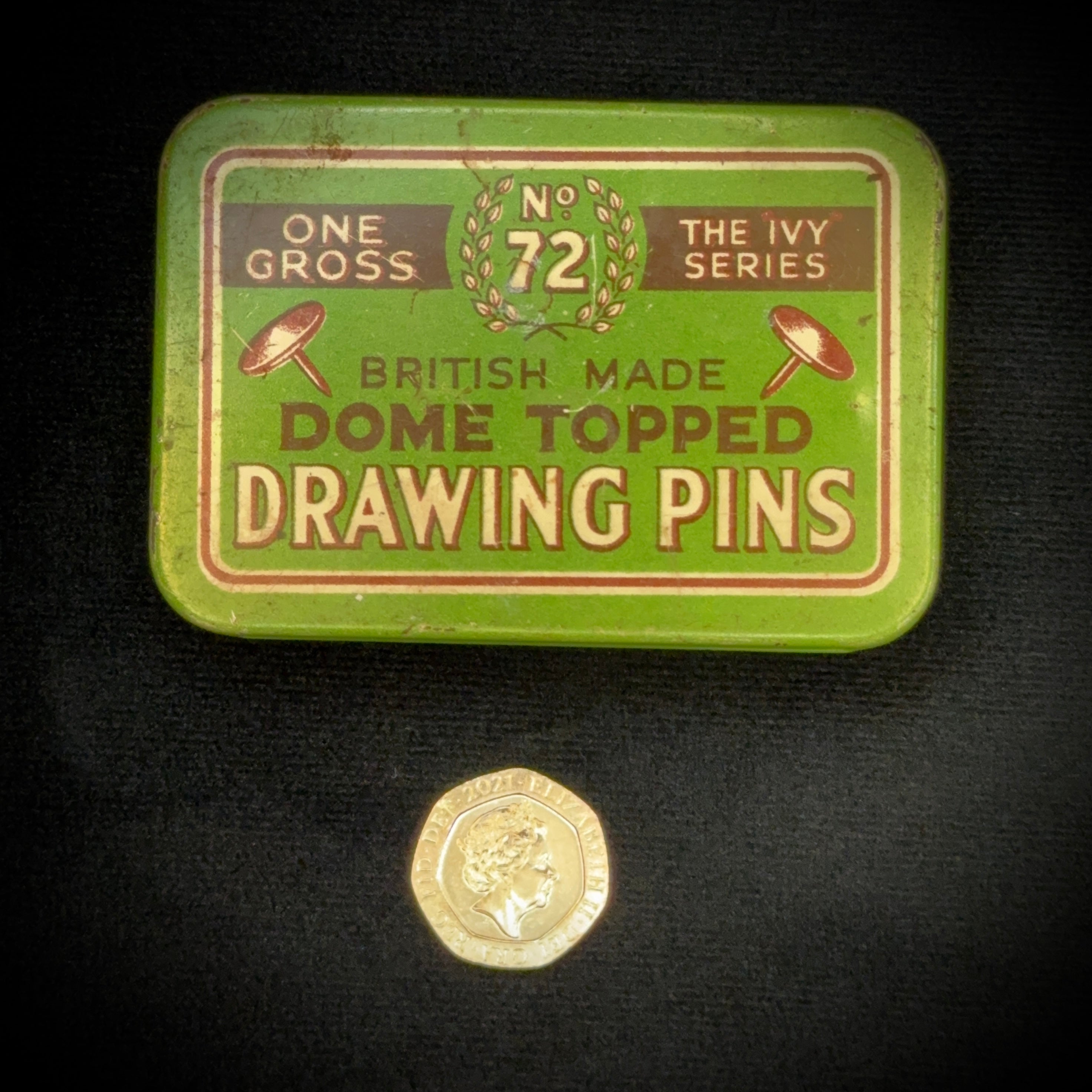Collectible and attractive 1940s tin