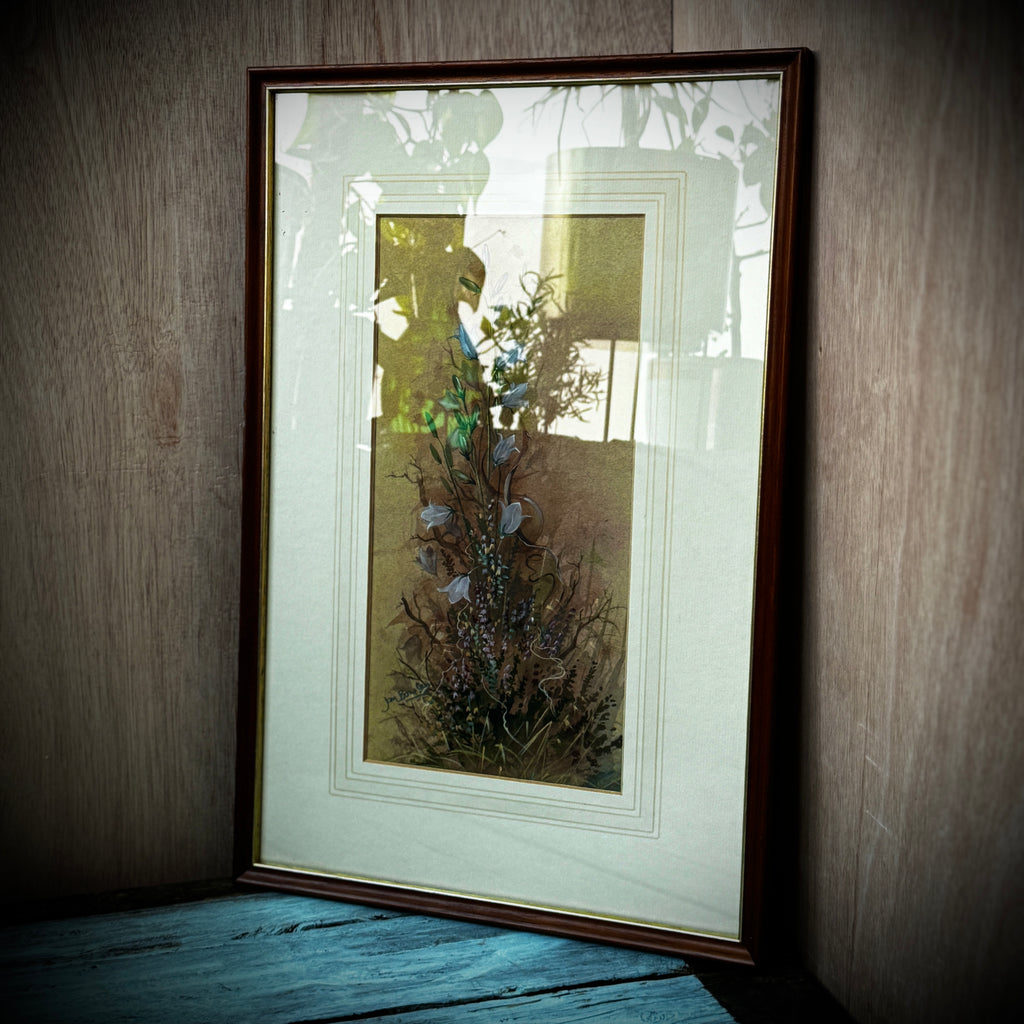 Jan Bowles (Artist) Original Framed Watercolour of Flowers