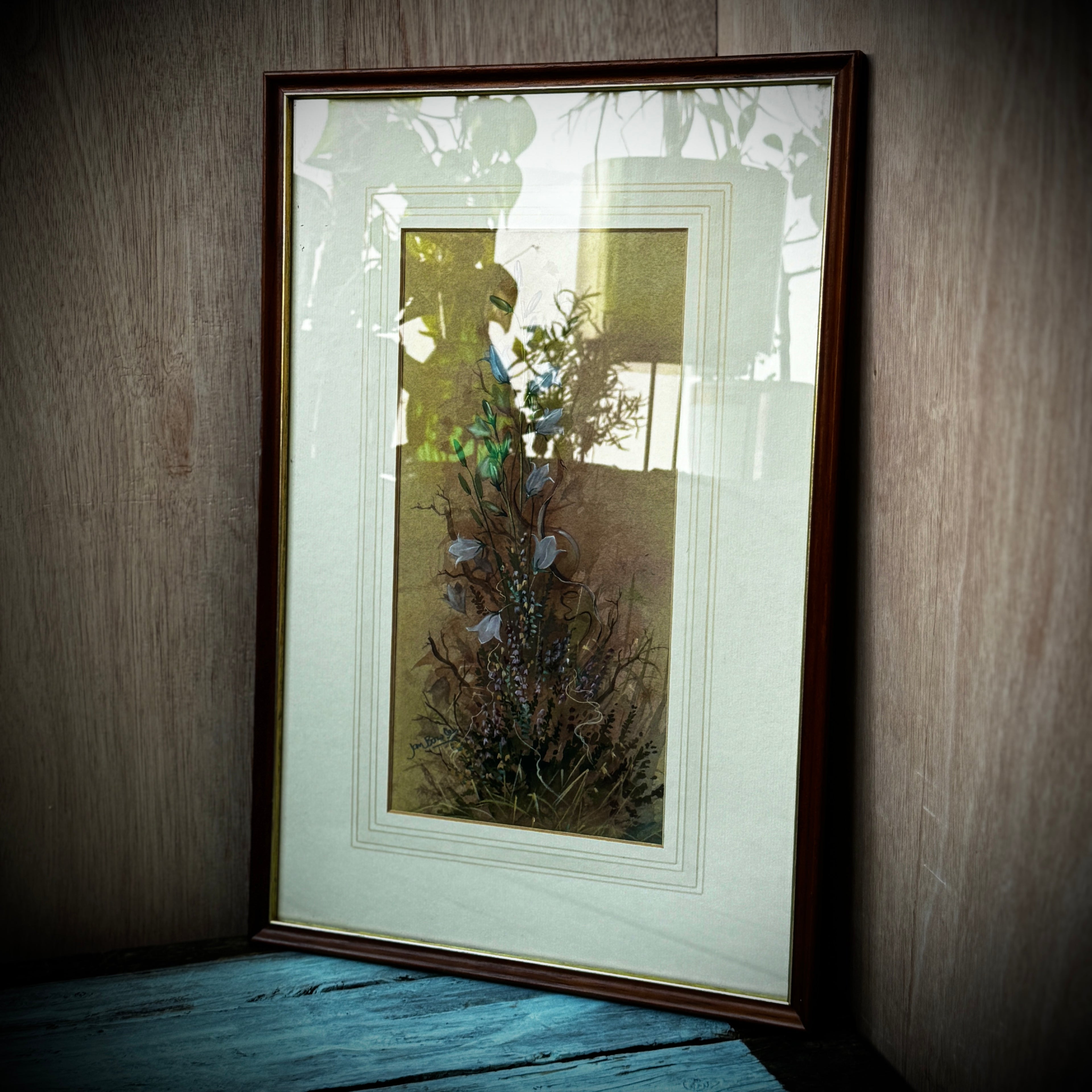 Jan Bowles (Artist) Original Framed Watercolour of Flowers