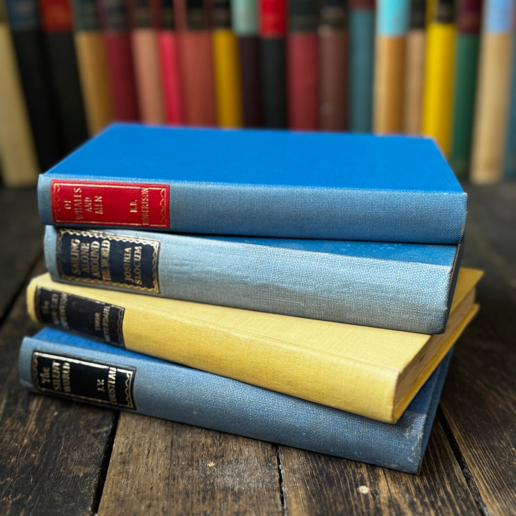 Mid twentieth-century books on the sea, set of four iconic titles in matching hard covers