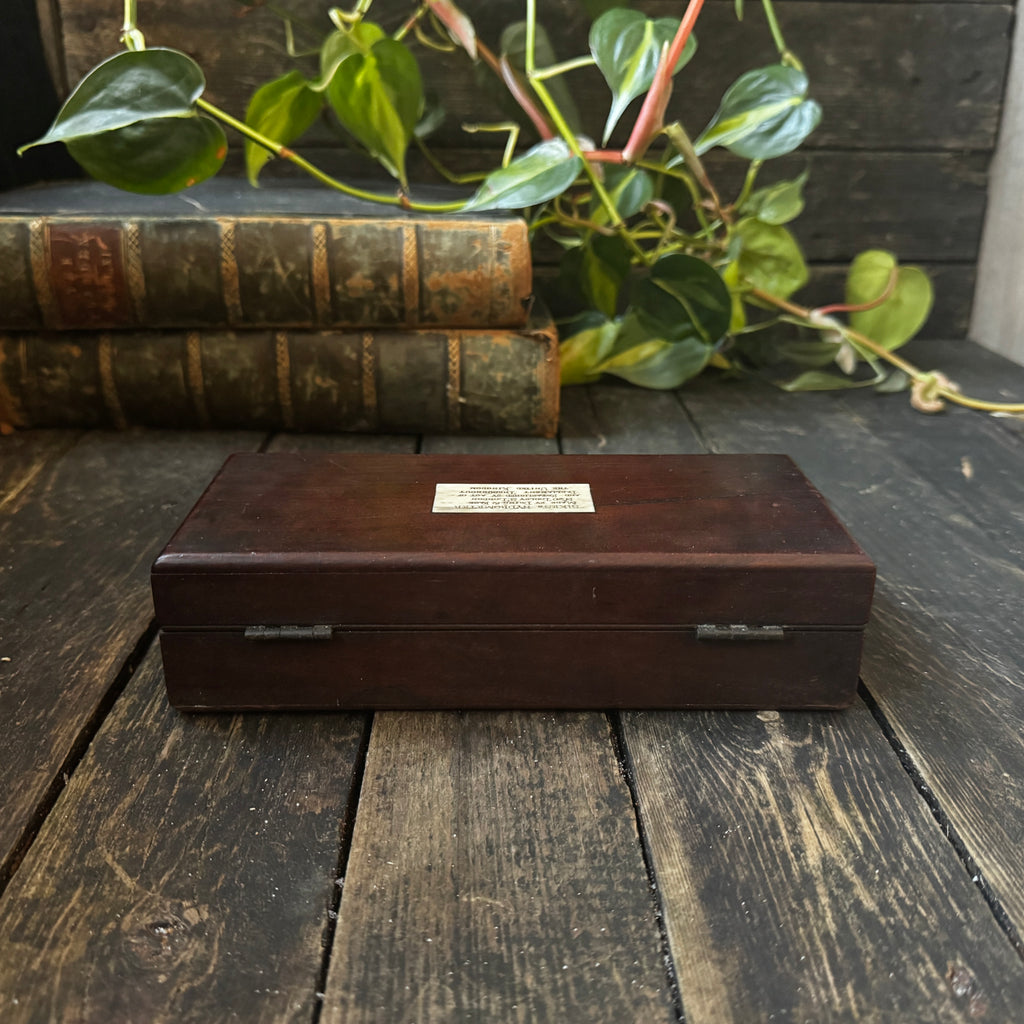 Early 1800s Sikes’ Hydrometer in Wooden and Bone Case