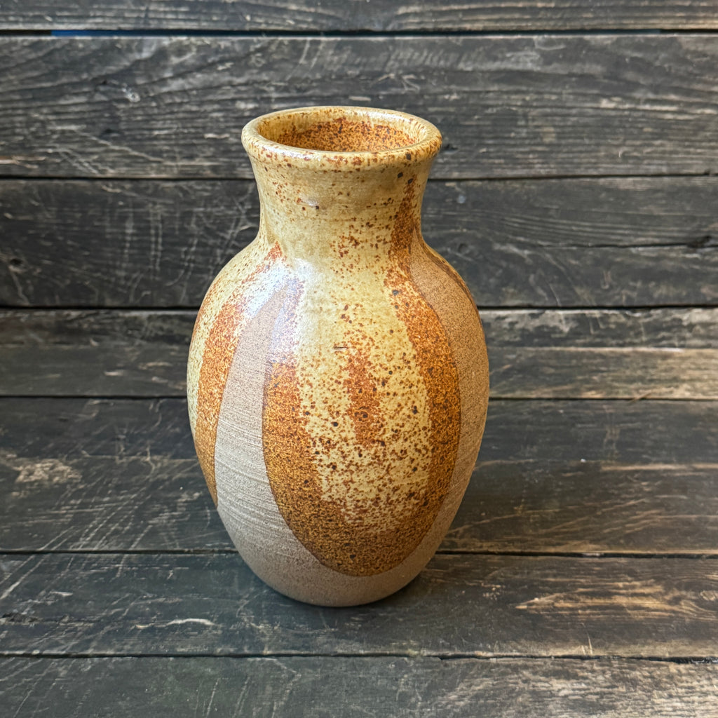 Mid-Century Glazed Vase - Style recalls the ‘Hot Lava’ West German wares of the 1960s