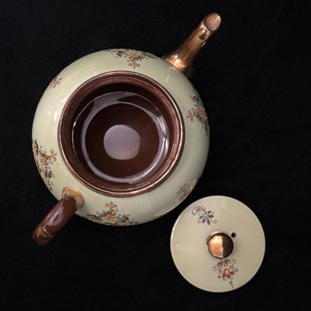 Hand-painted Staffordshire teapot