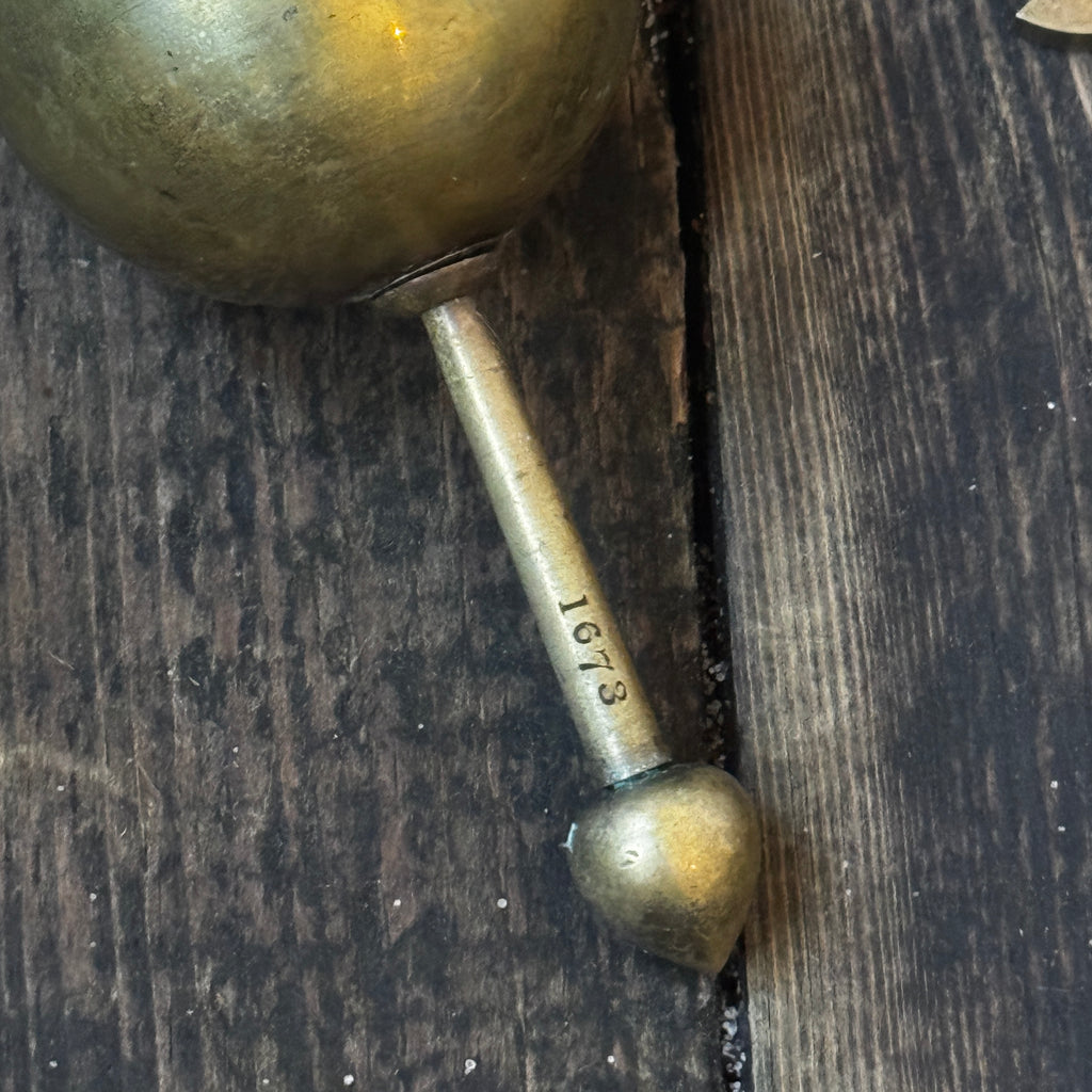 Early 1800s Sikes’ Hydrometer in Wooden and Bone Case