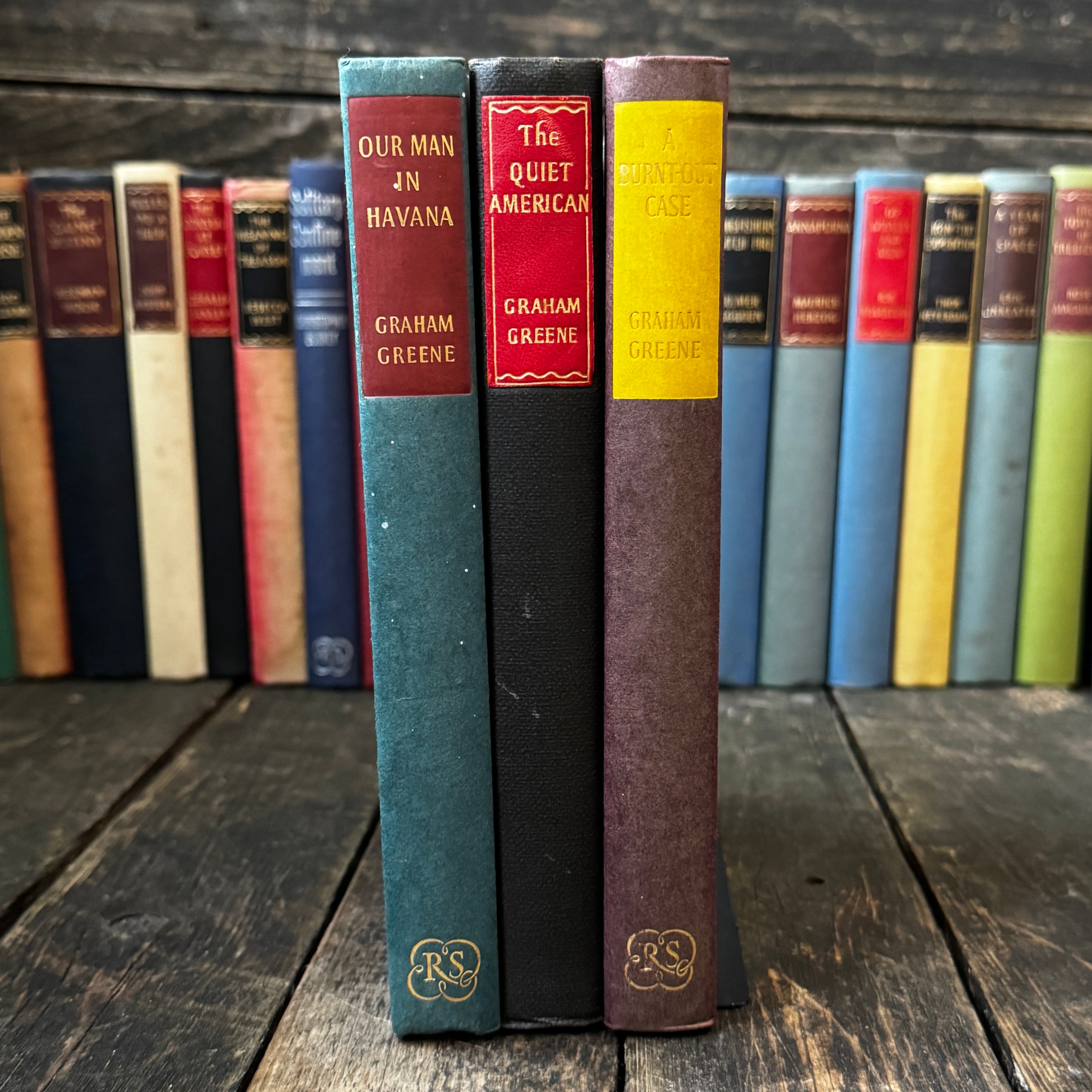 Three hardback Graham Greene novels, published 1950s-1960s