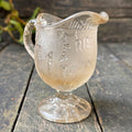 Franco-Prussian War era 1870 pressed glass cream jug for Wilhelm I