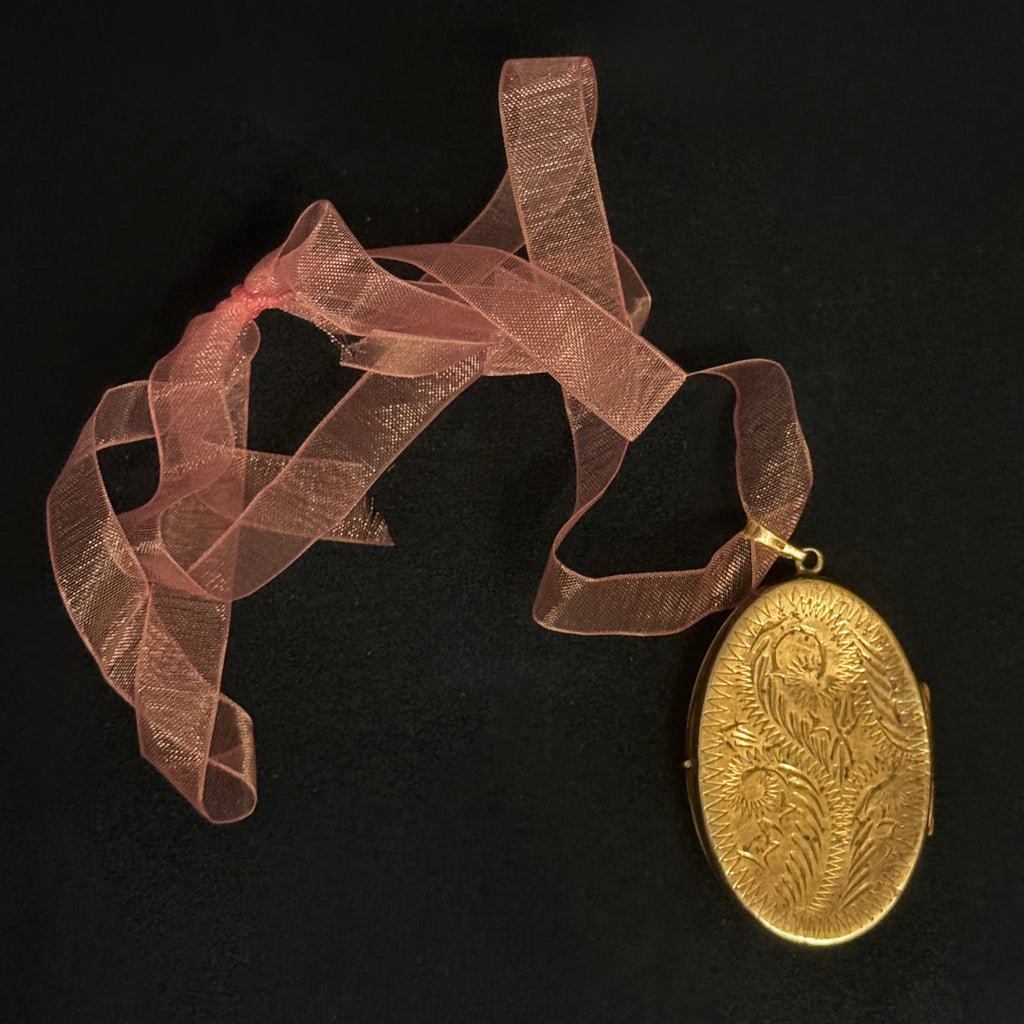 Sterling silver locket containing an original oil miniature of Ada Lovelace, 19th century computing pioneer