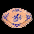 Hand-painted glazed plate of Spanish design