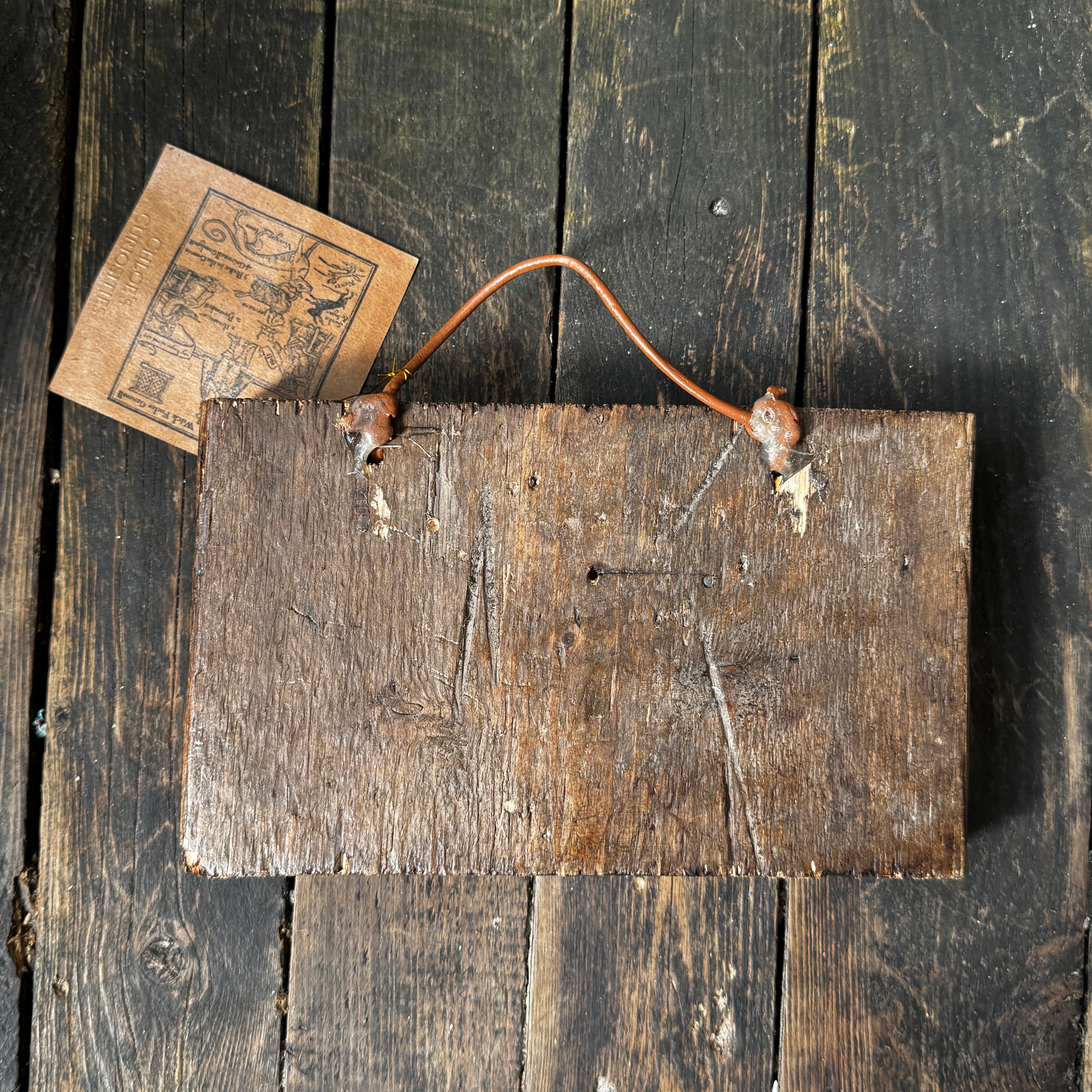 Witch’s Familiar ‘Jarmara’, Handmade, Reclaimed Wood, Woodcut Wall Hanging