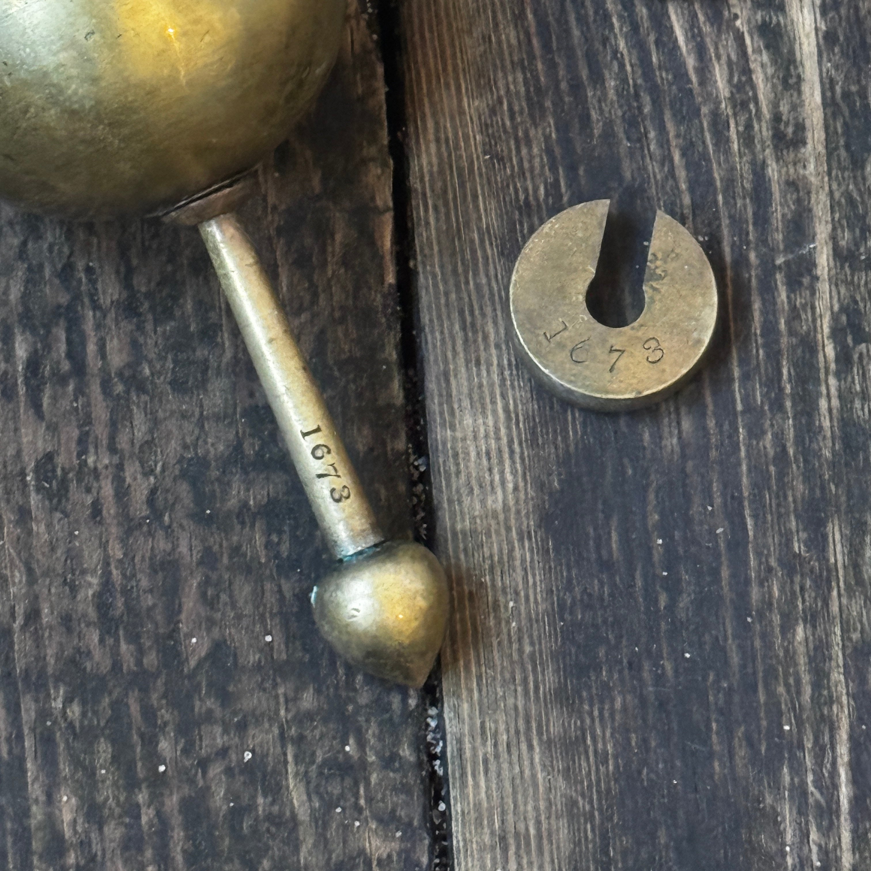 Early 1800s Sikes’ Hydrometer in Wooden and Bone Case