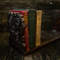 Hand-carved book slide