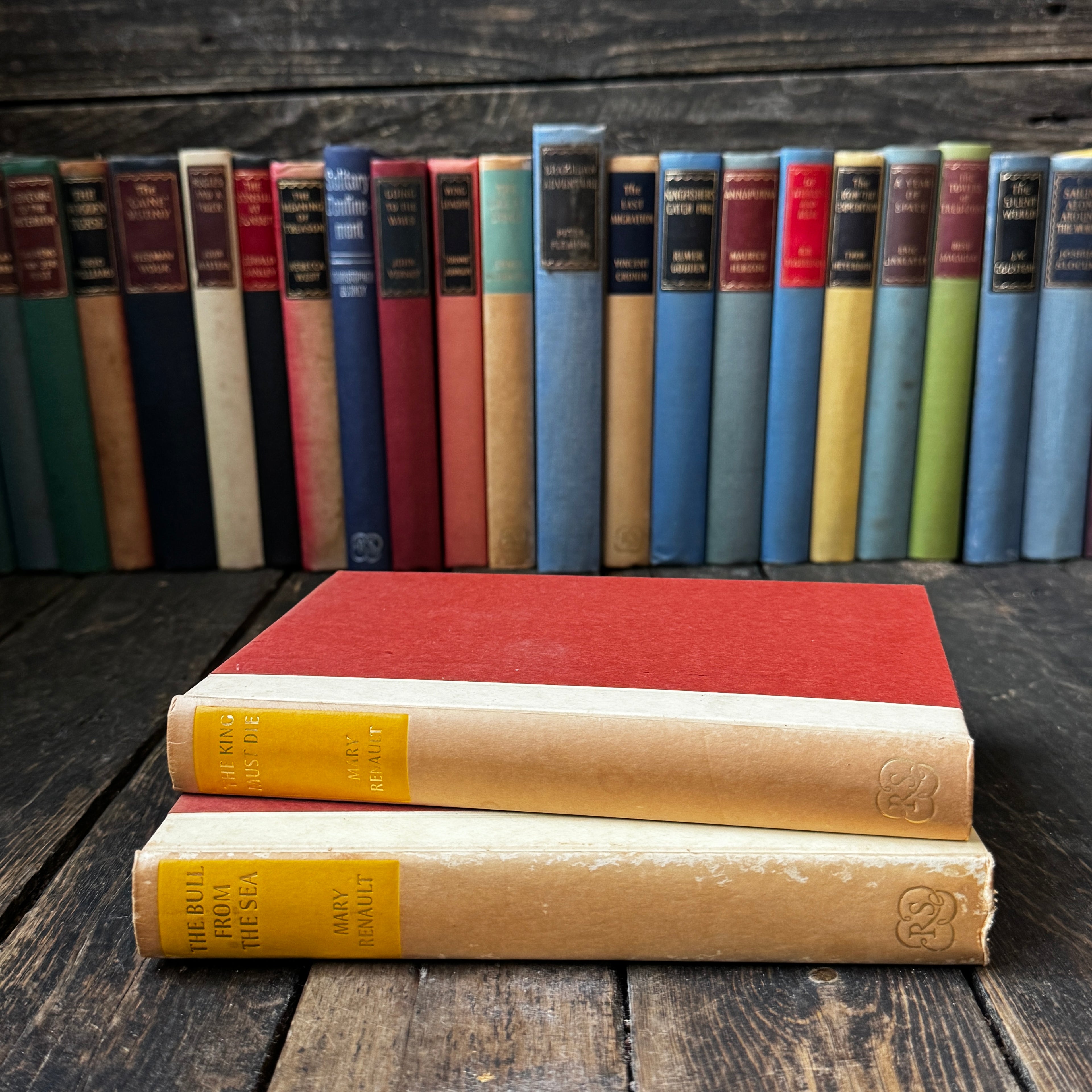 Fabulous Queer Author of Ancient Greek Fiction Mary Renault - set of two matching hardcover books
