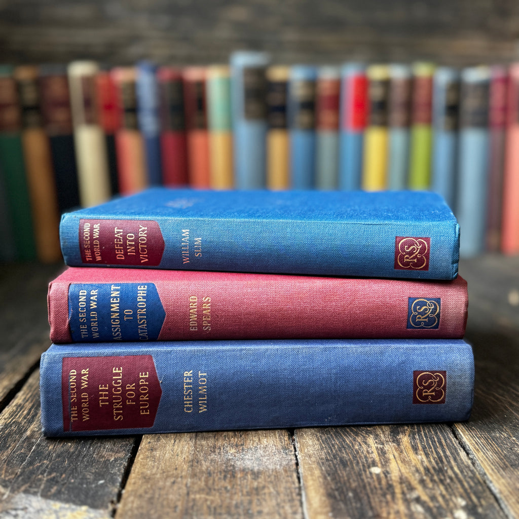 Three hardback WW2 history volumes published in 1950s with plates, maps