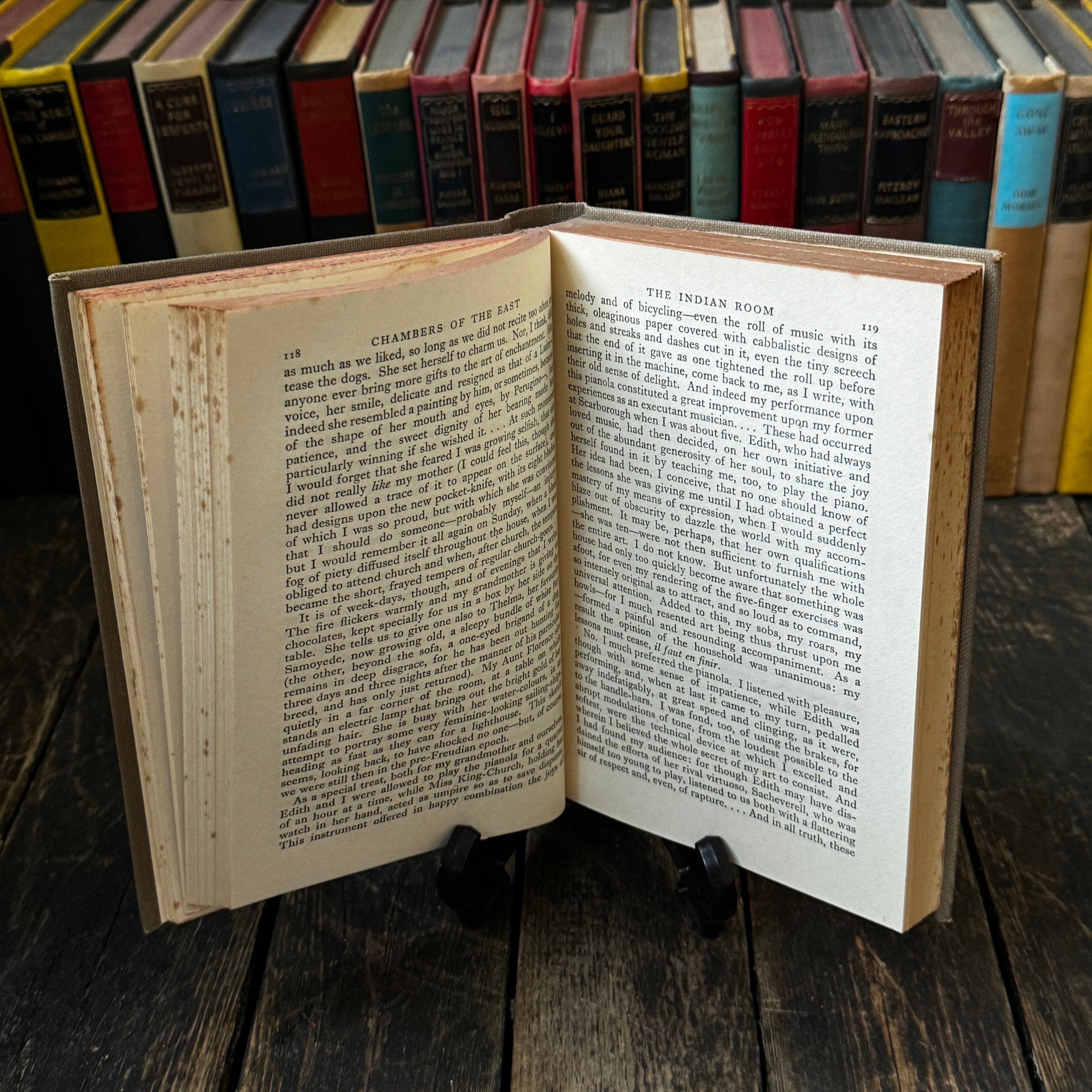 Osbert Sitwell’s complete autobiography, four volume hardcover set, praised by Orwell