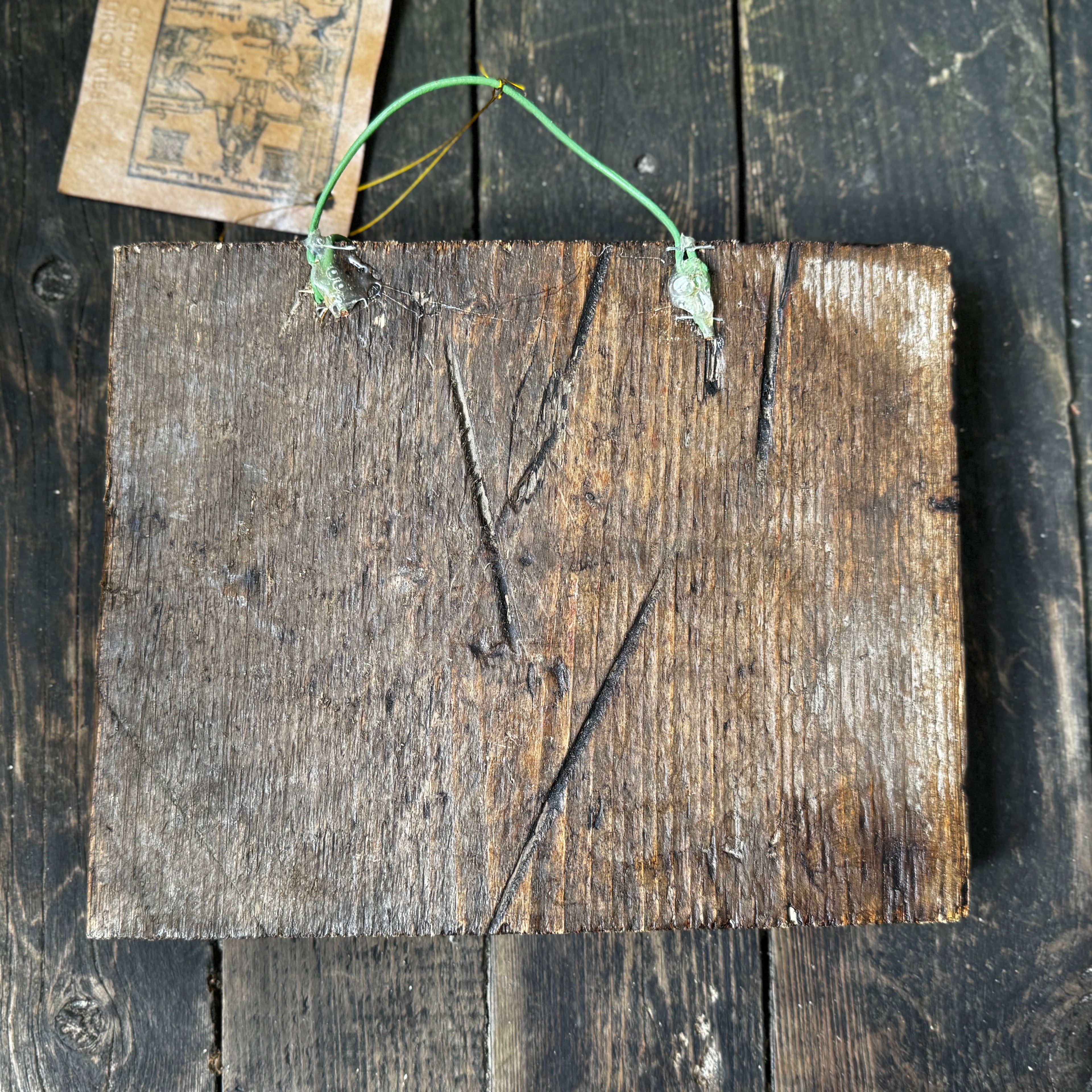 Witch’s Familiar ‘Sacke & Sugar’, Handmade, Reclaimed Wood, Woodcut Wall Hanging