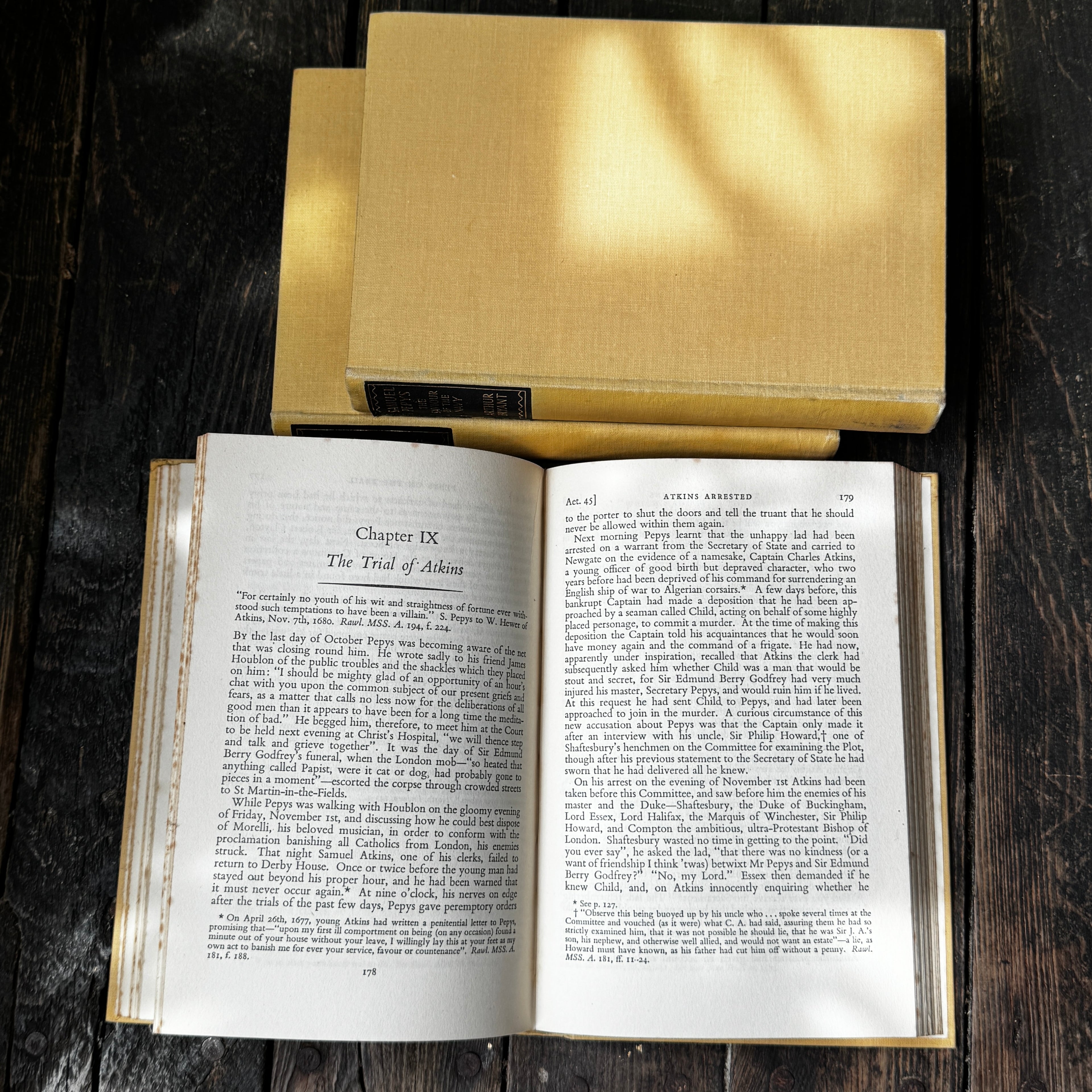 Arthur Bryant’s Much-Lauded Biography of Samuel Pepys in Three Volumes, Hardback