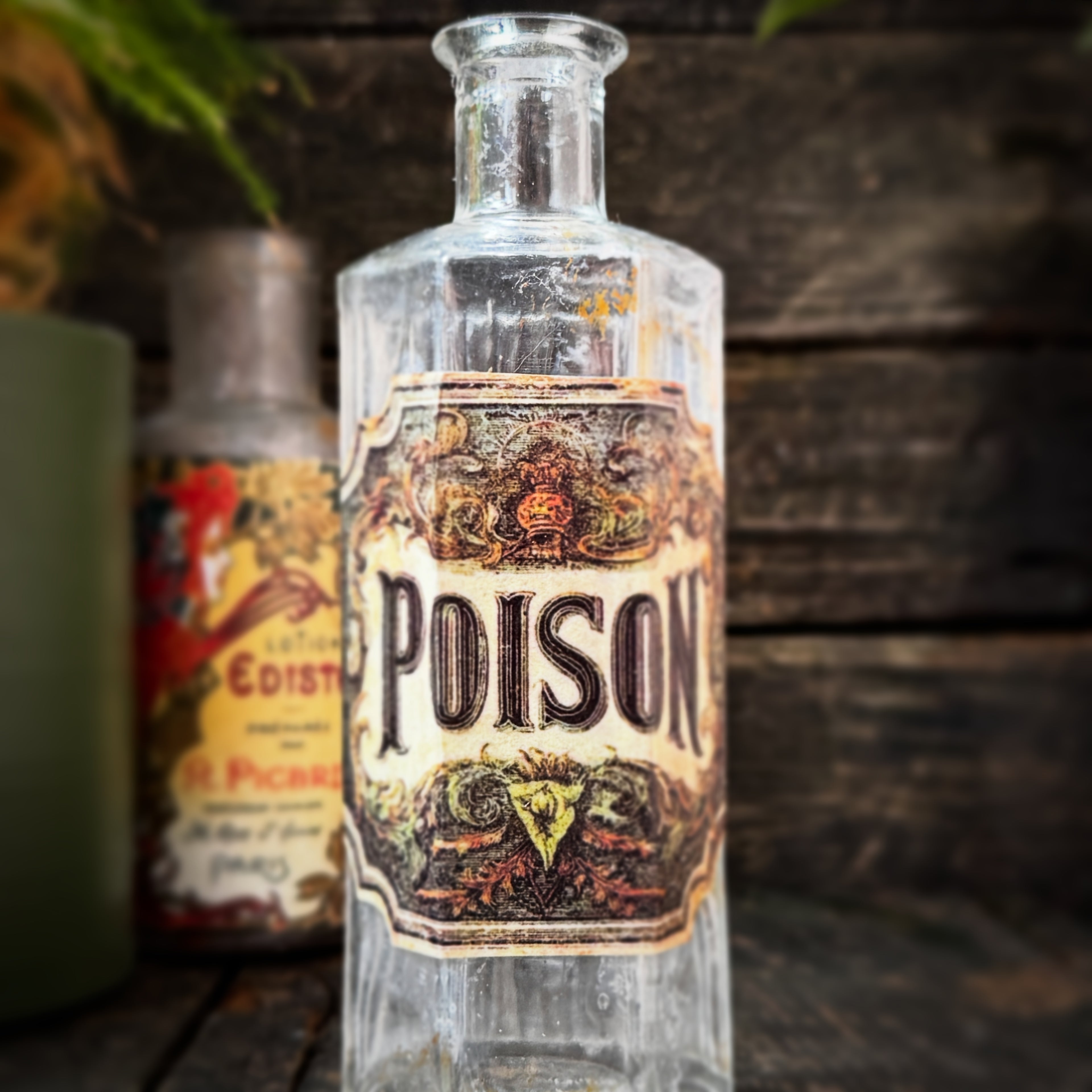 Antique poison bottle